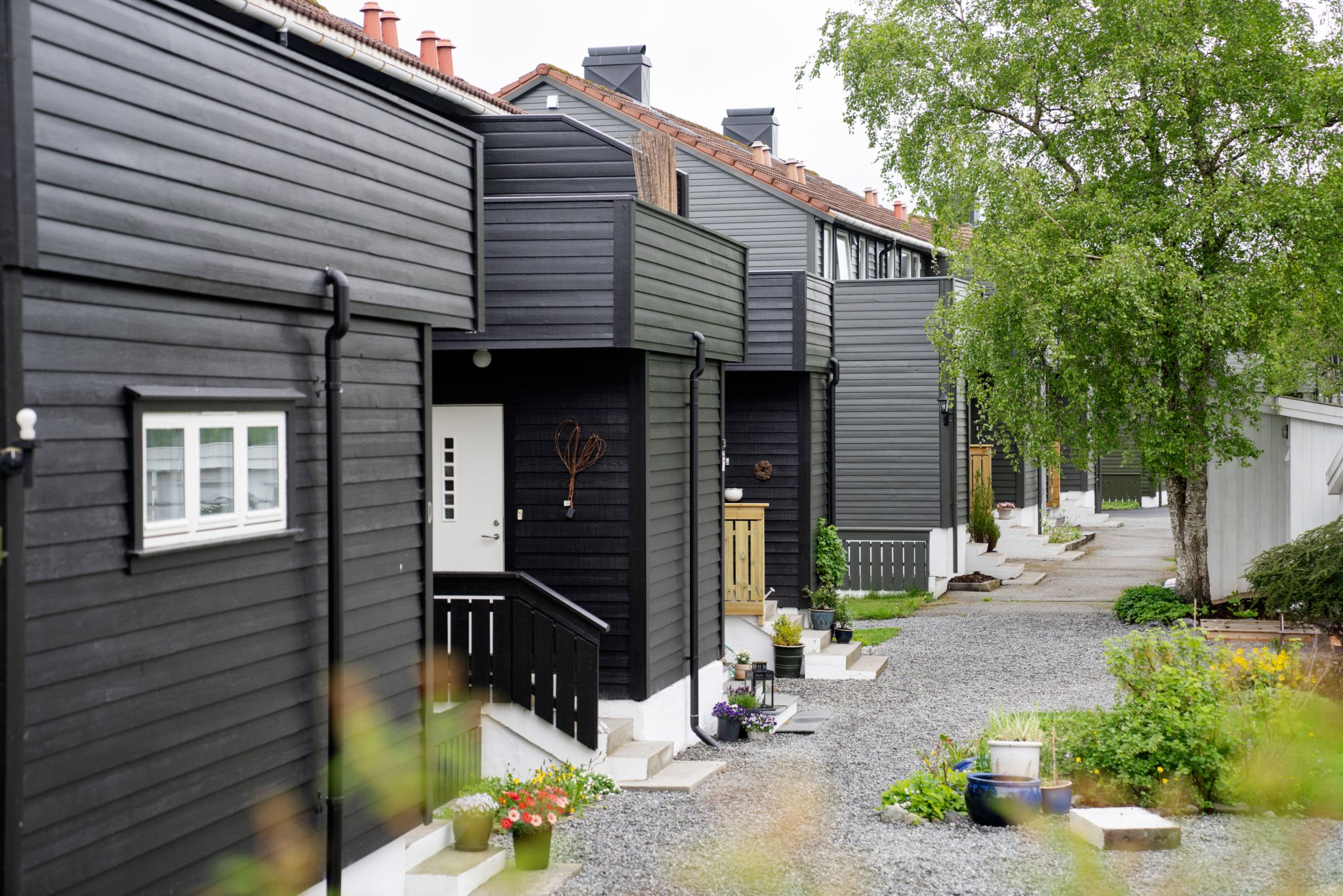 Inngangspartier i Sørås borettslag