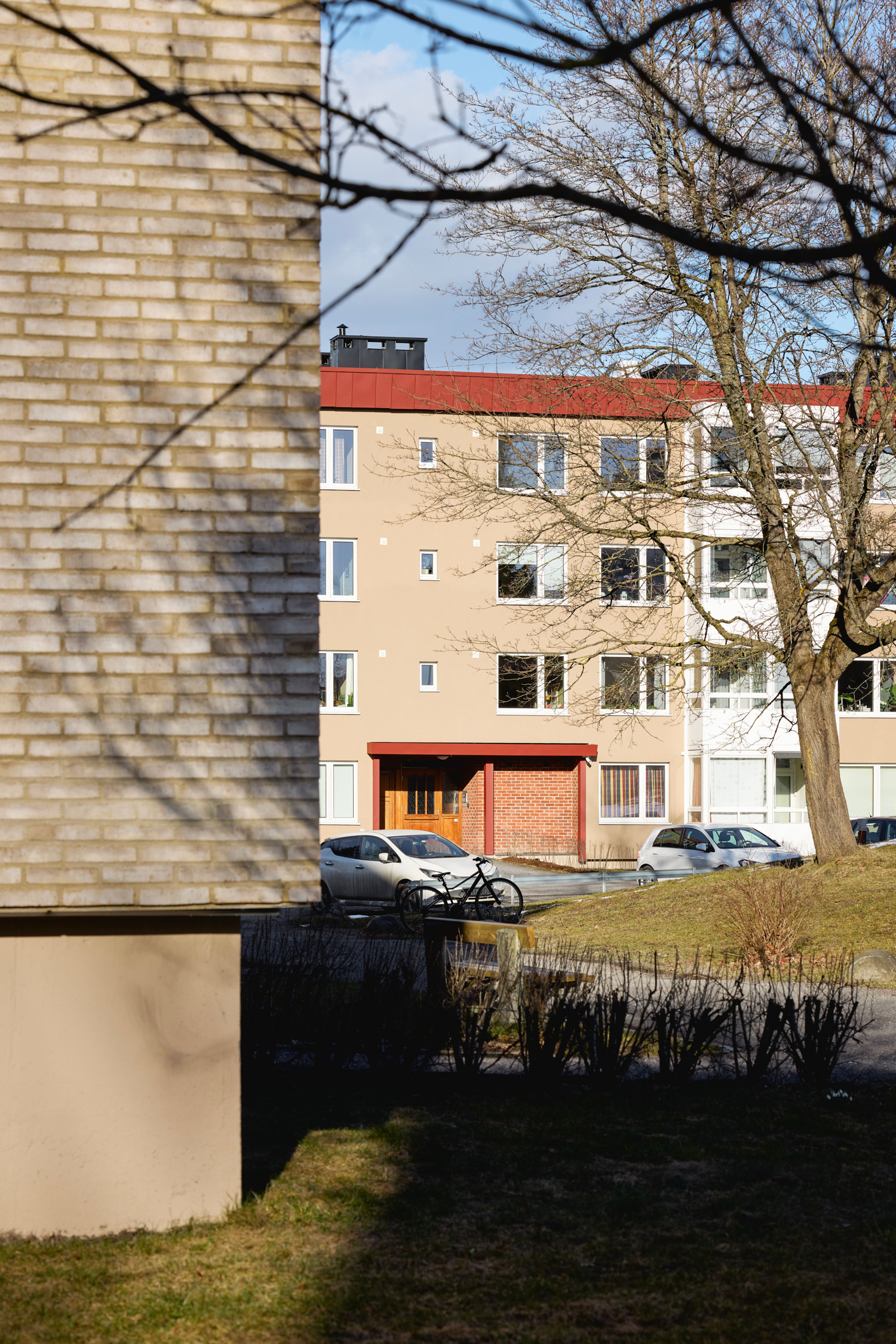Foto av noen av blokkene i Rognerud borettslag.