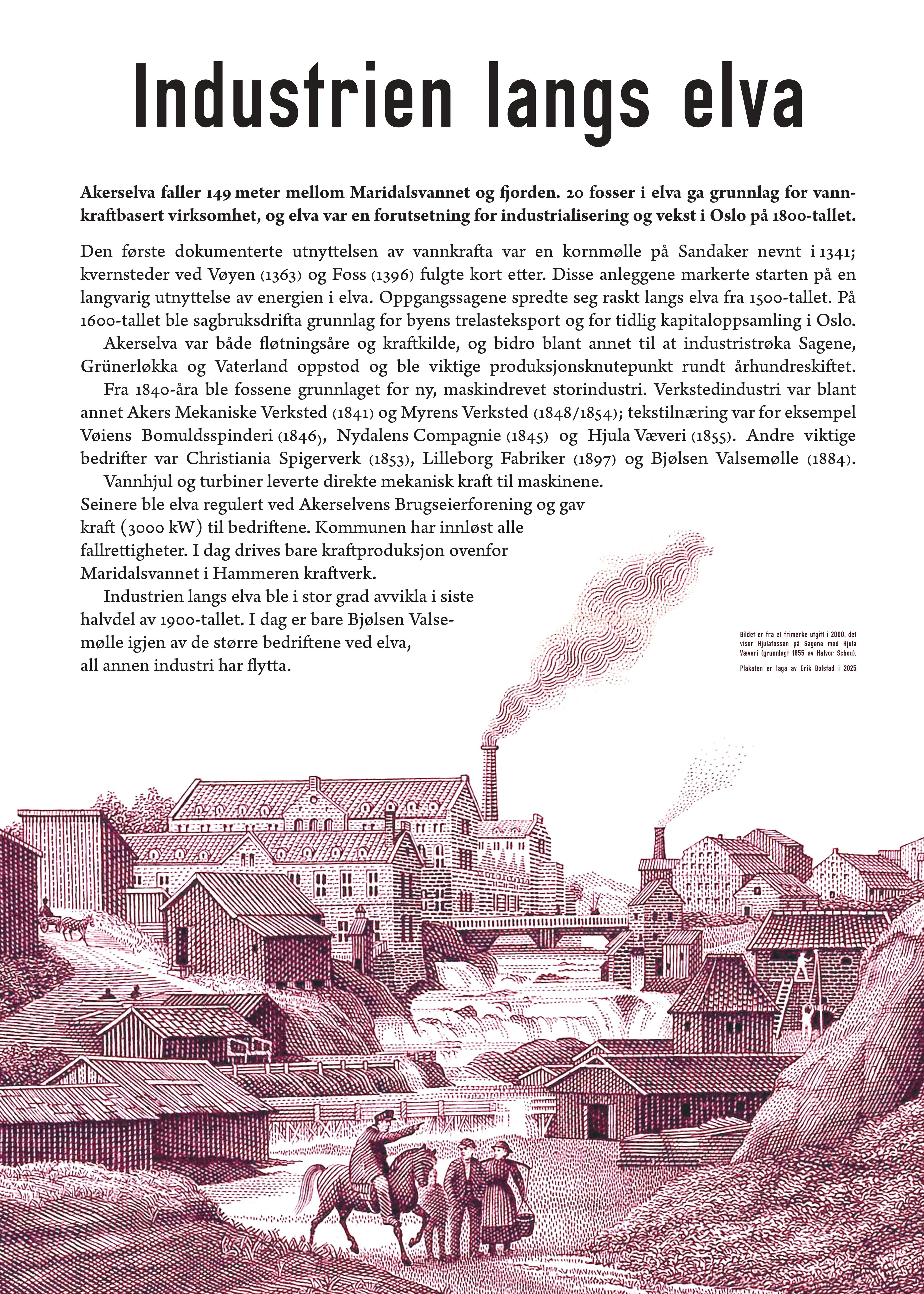 Eksempel på plakat med historisk informasjon