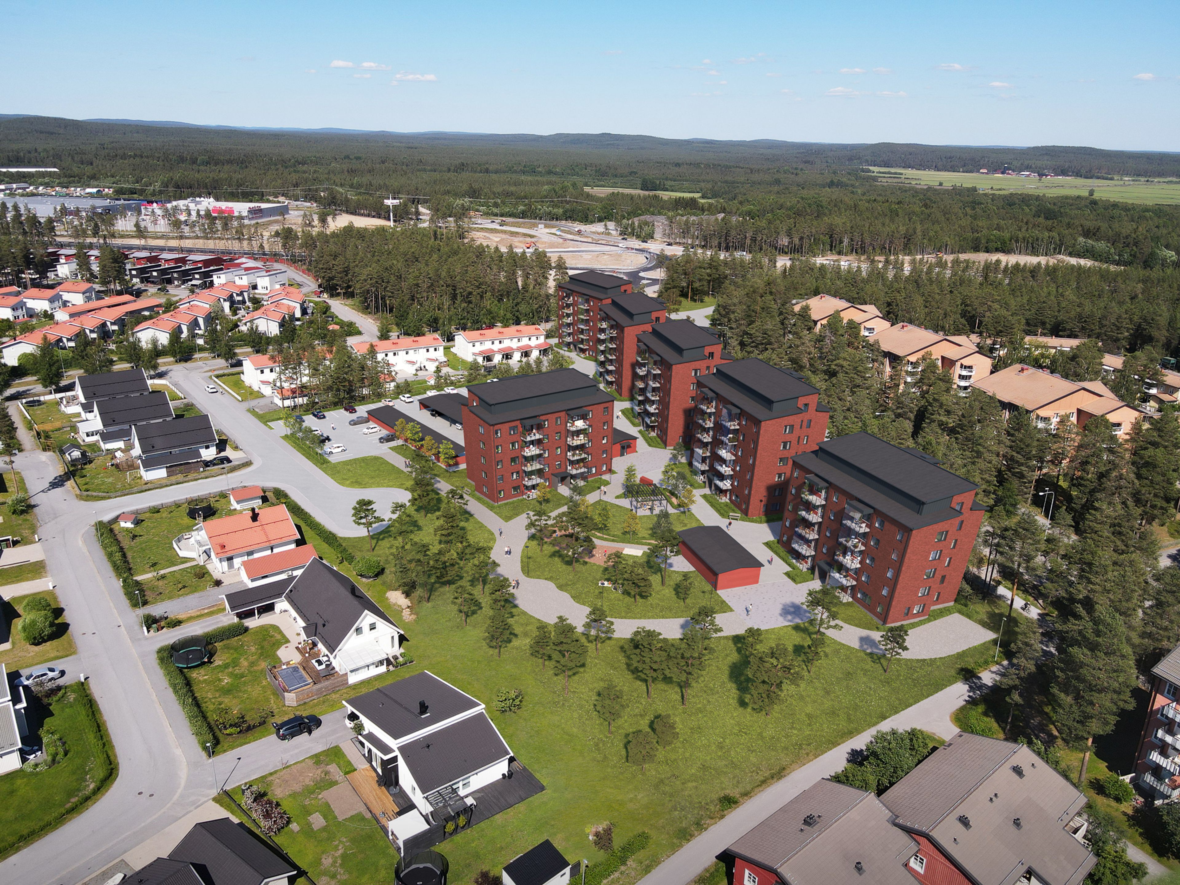 Brf Skulptören fasad