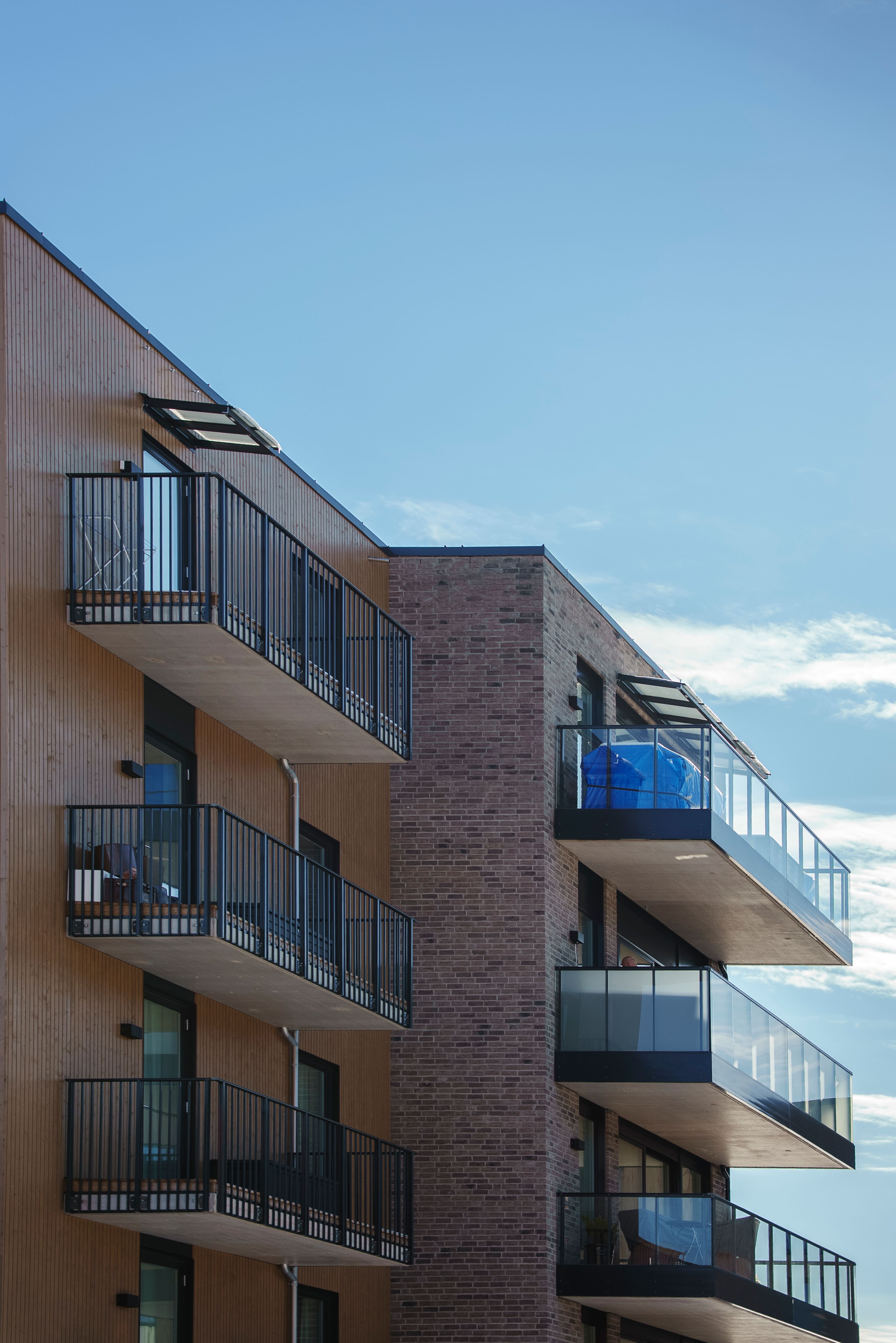 Fasadebilde av leiligheten til Bente og Arne