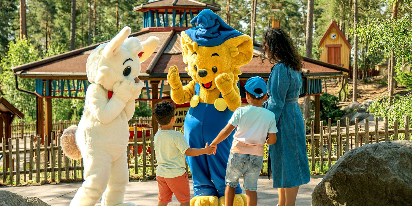Bild på Bamse och Lille Skutt på Kolmården