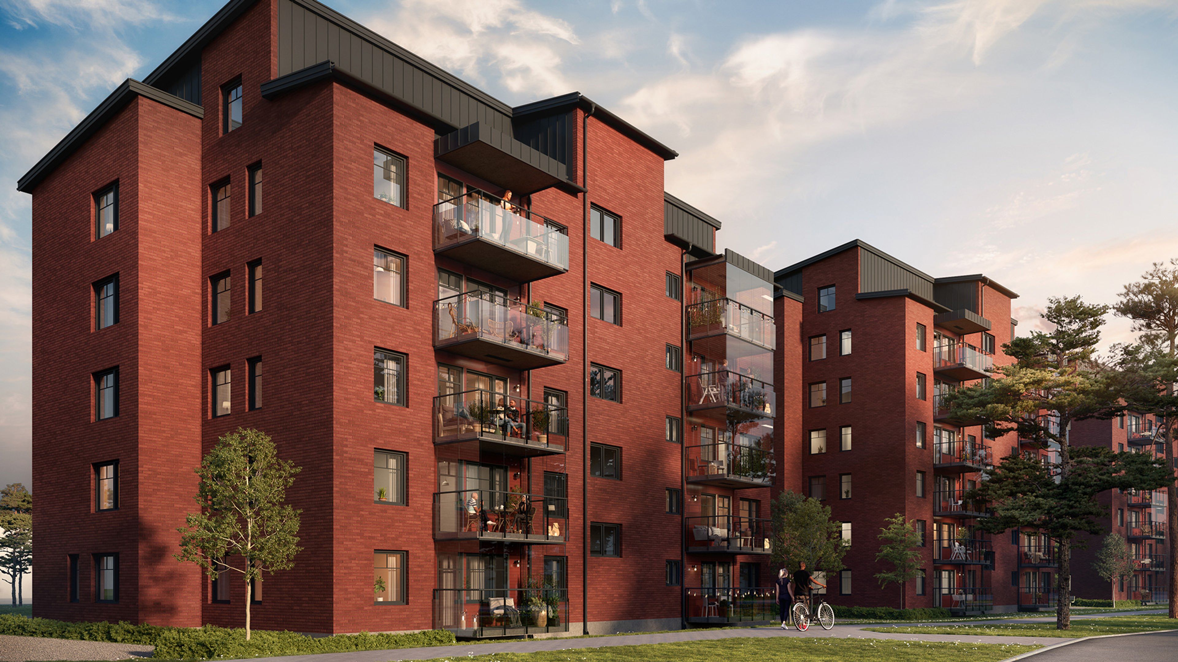 Exteriör i Brf Skulptören