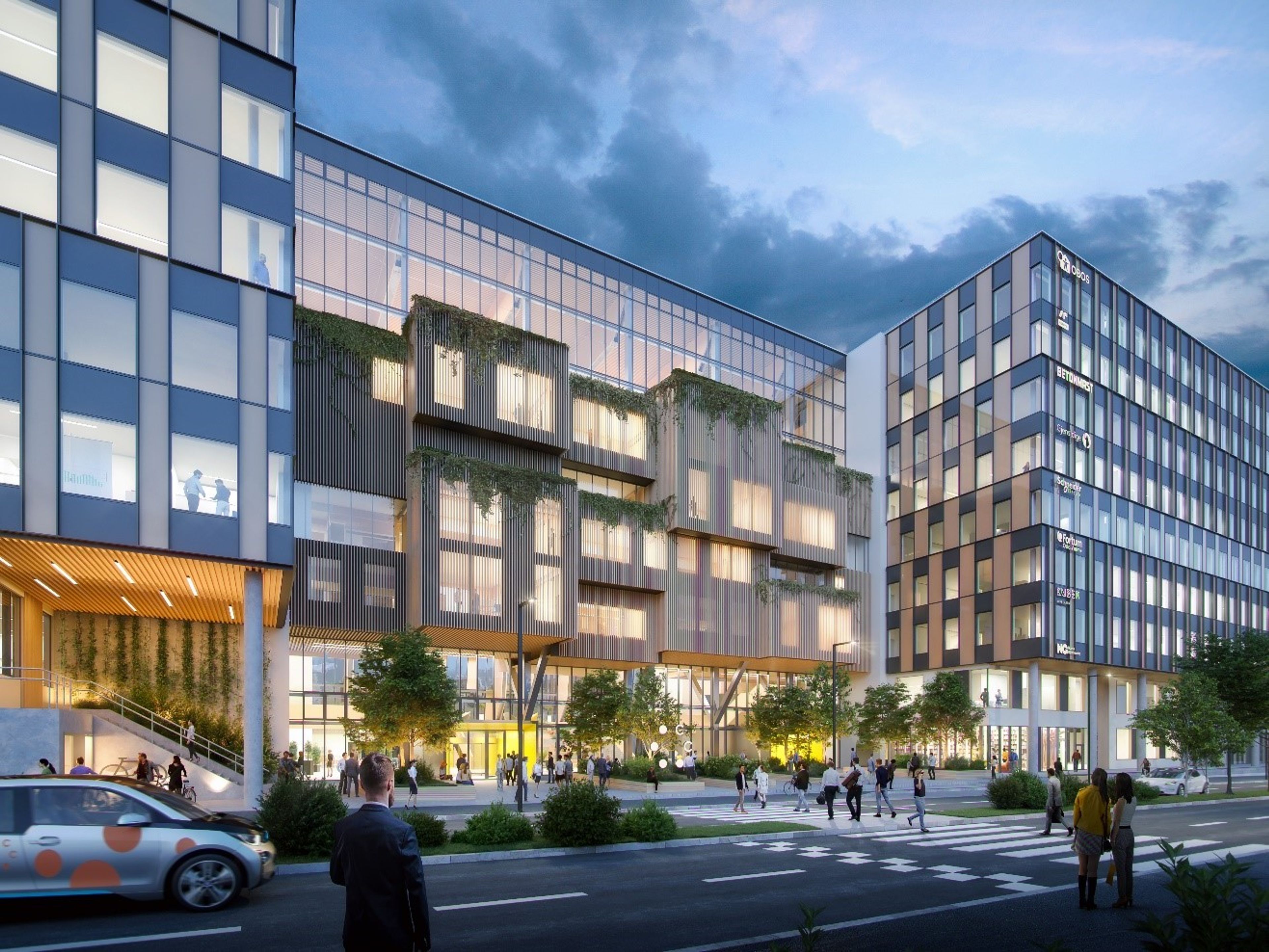 Illusttasjonsbilde av nye kontorbygg på Ulven, Construction City