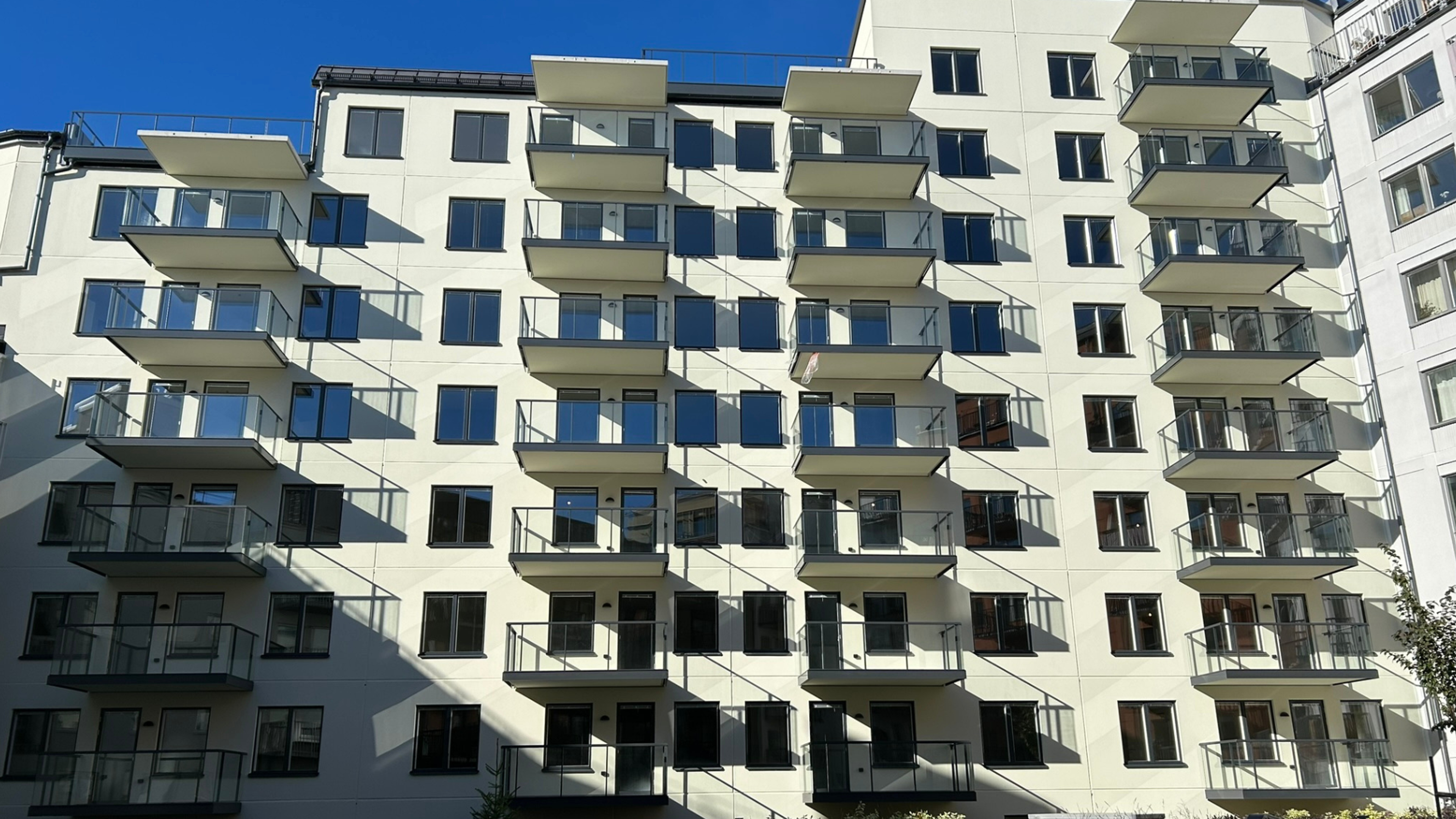 Ampere - innergården fasad