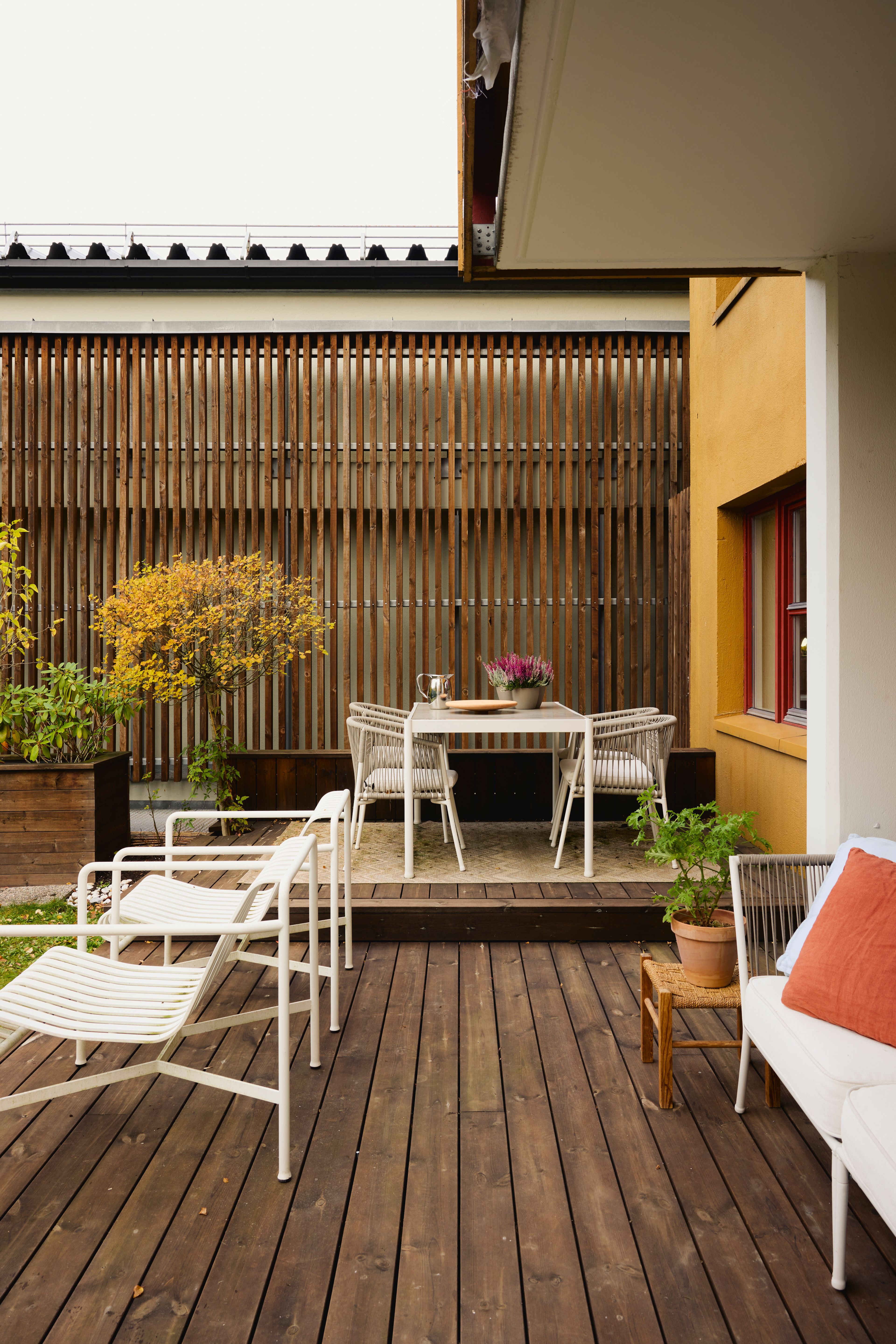 Bilde av en uteplass i tilknytting til boligen.