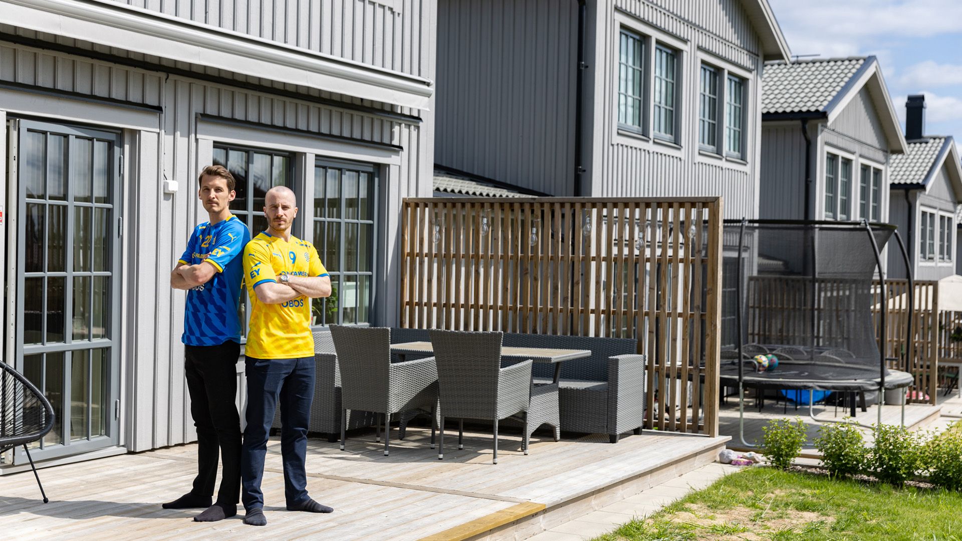 Tillsammans ute på uteplatsen