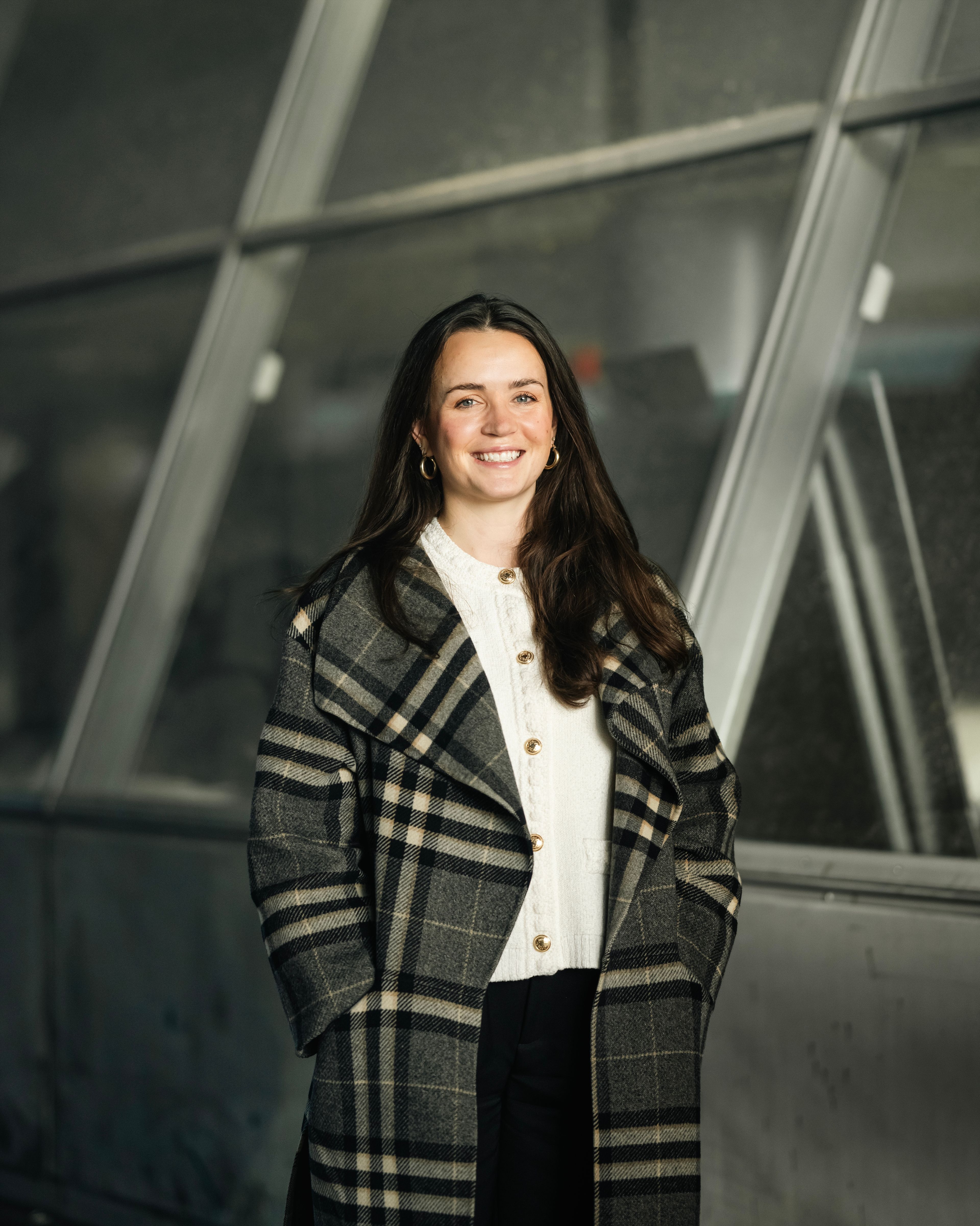 Foto av Karoline Forsnes Krogstad, prosjektleder for OBOS-prosjektet Trykkeriet Nydalen.