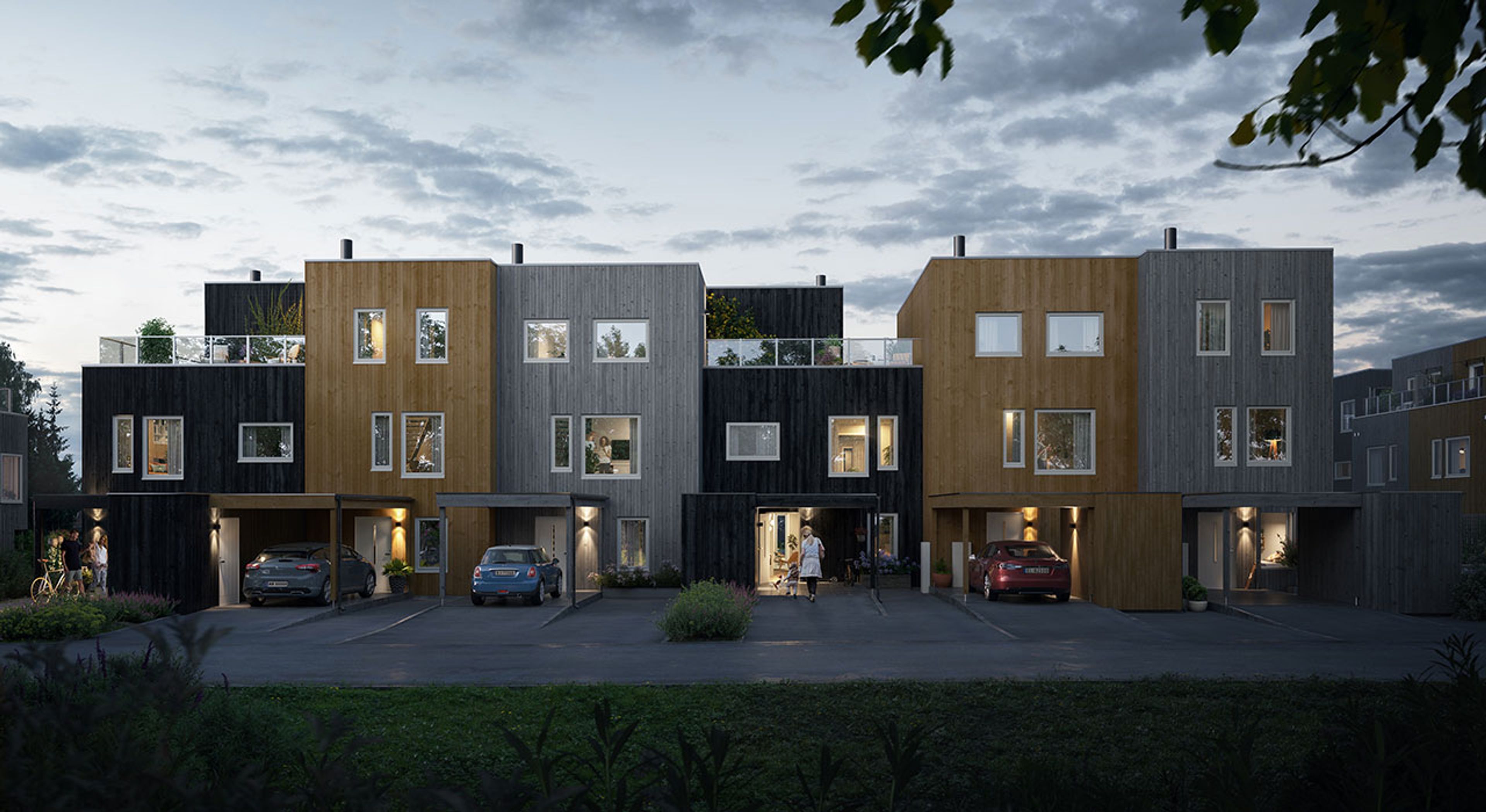 Fasade inngangsside på Sandviksløkka