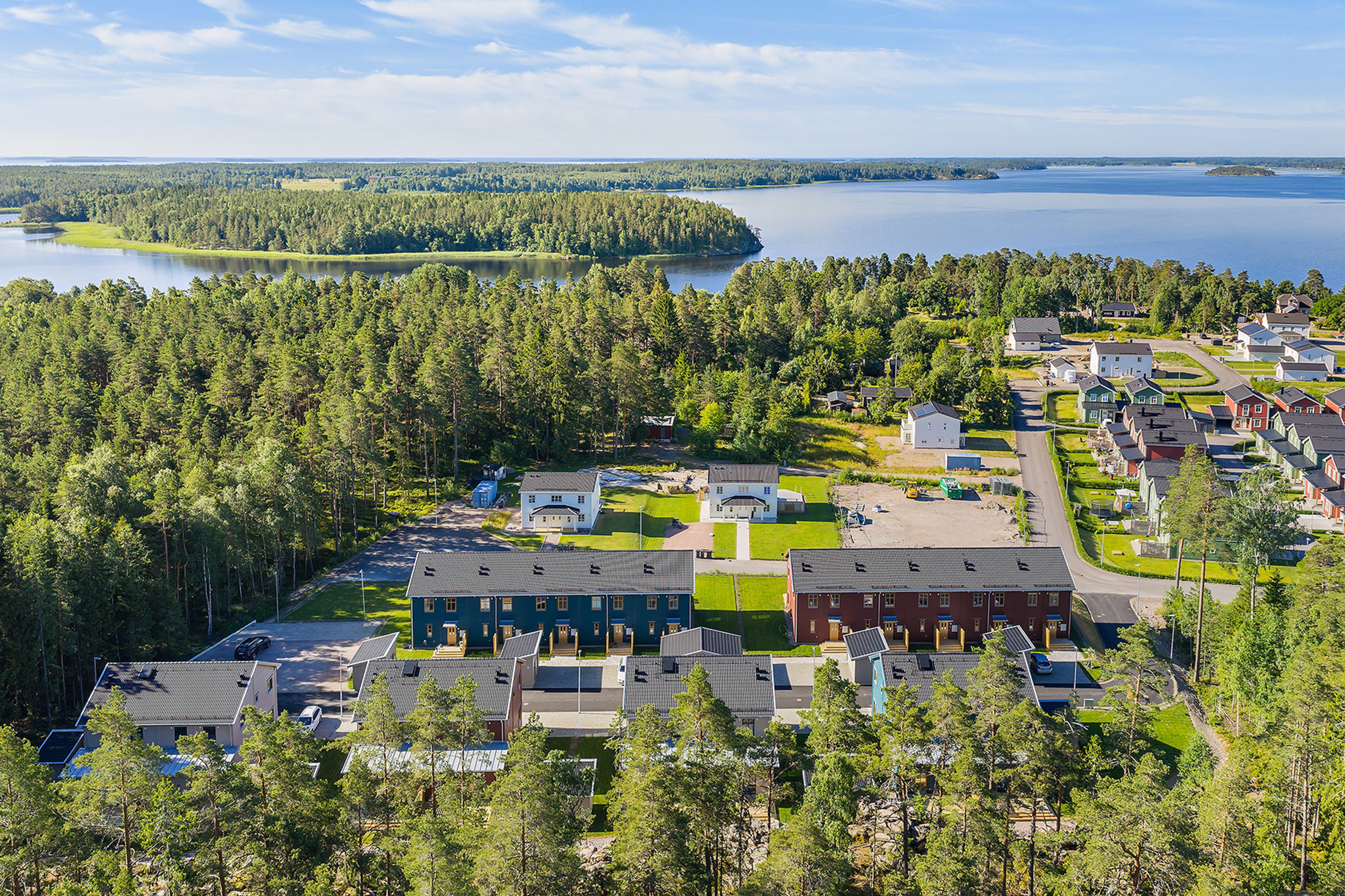 Områdesbild Brf Vinternatt utblick mot sjön 2