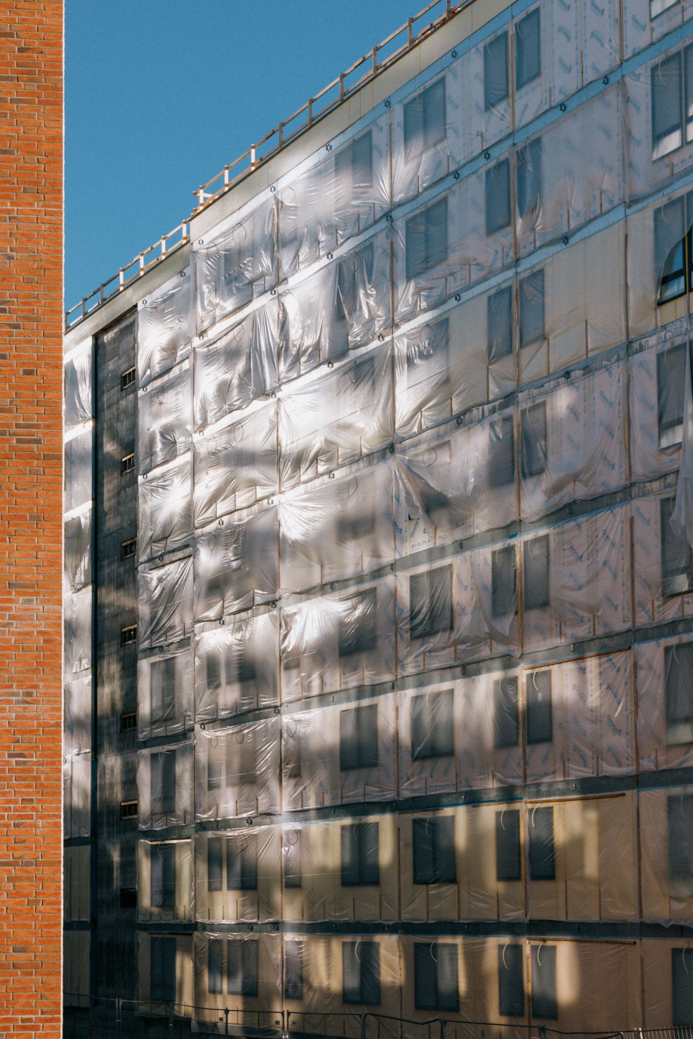 Fasadebilde fra byggeplass på Ulven.