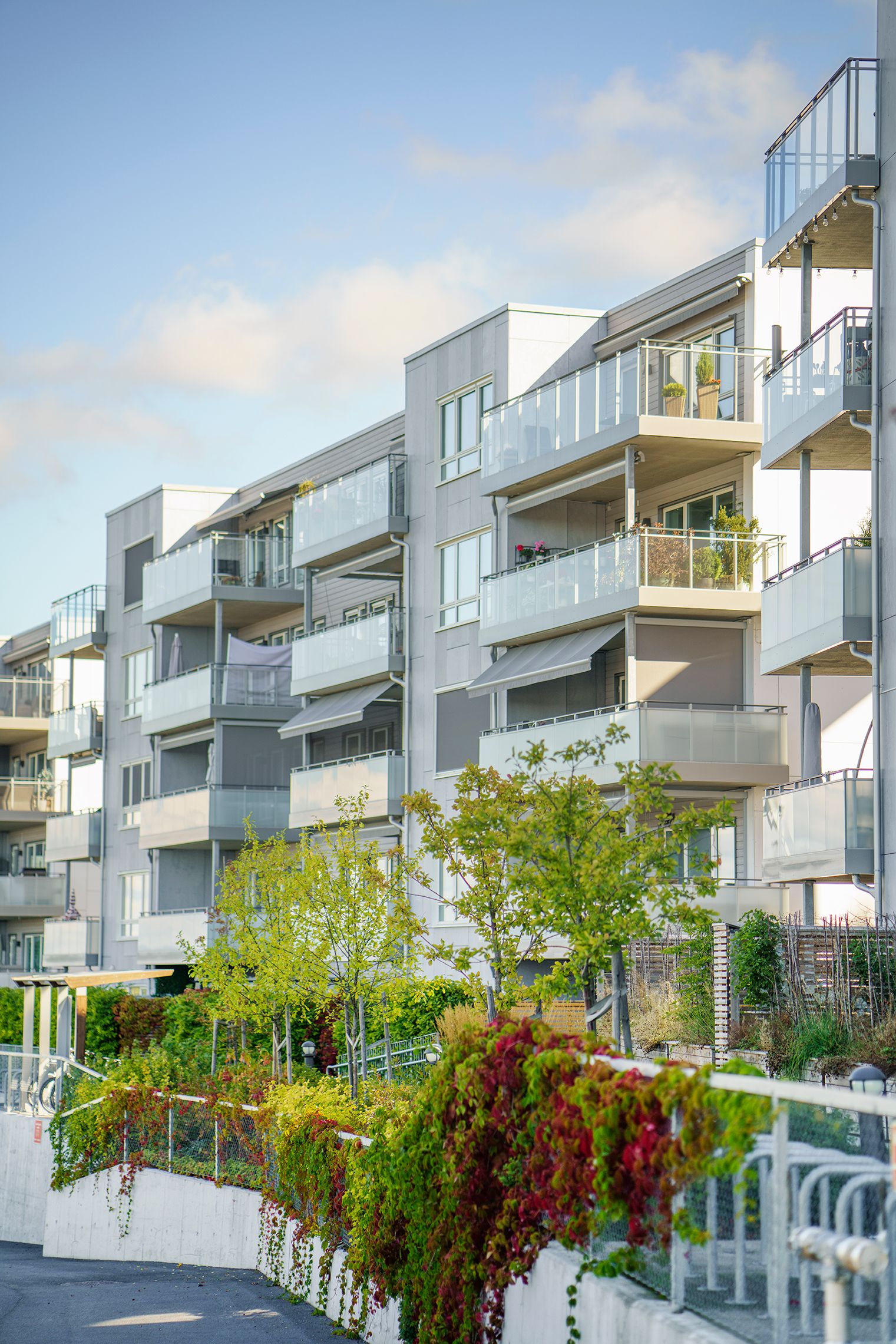 Fasadefoto av blokken til Aleksei på Rosenholm.