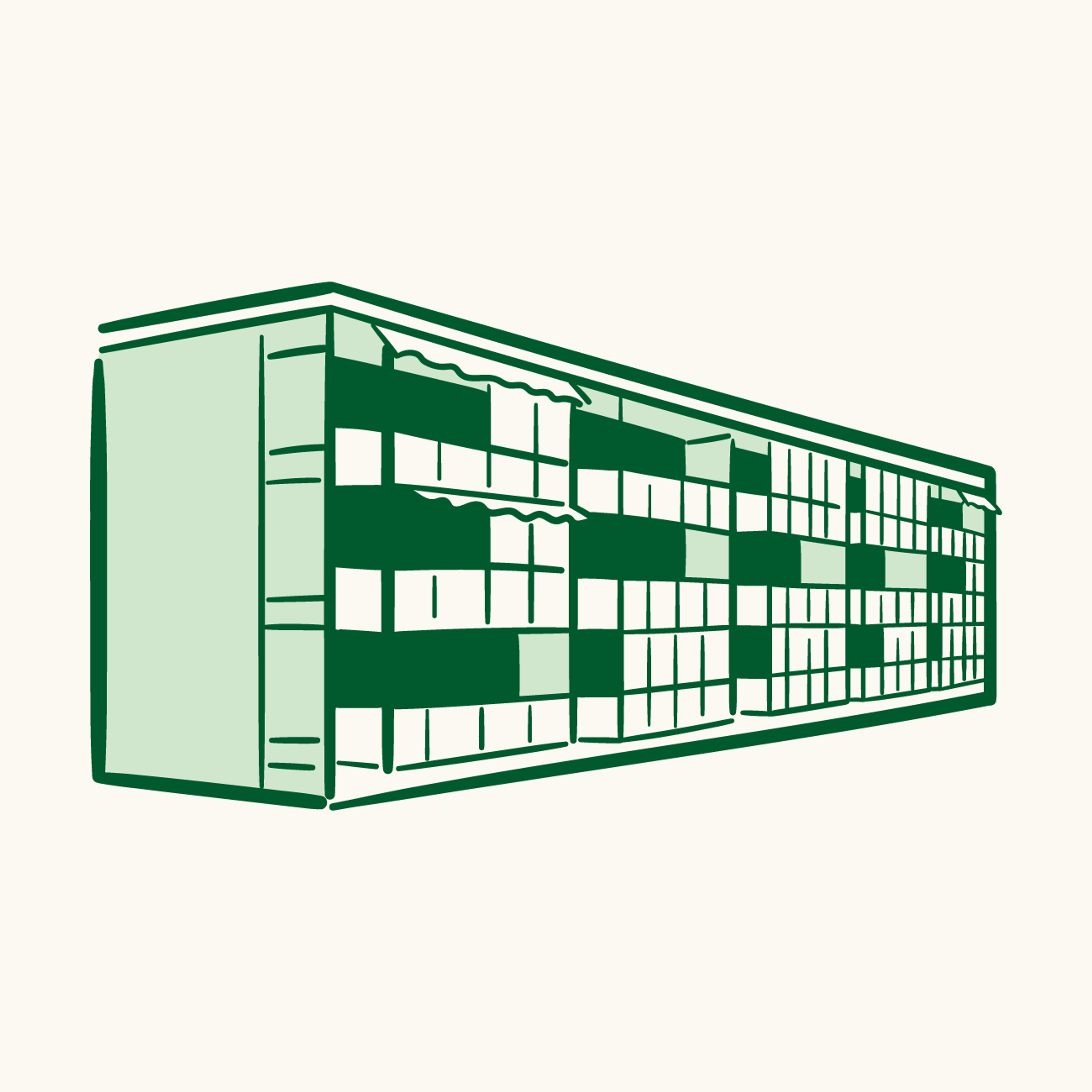 Illustrasjon av borettslaget Ammerudfaret