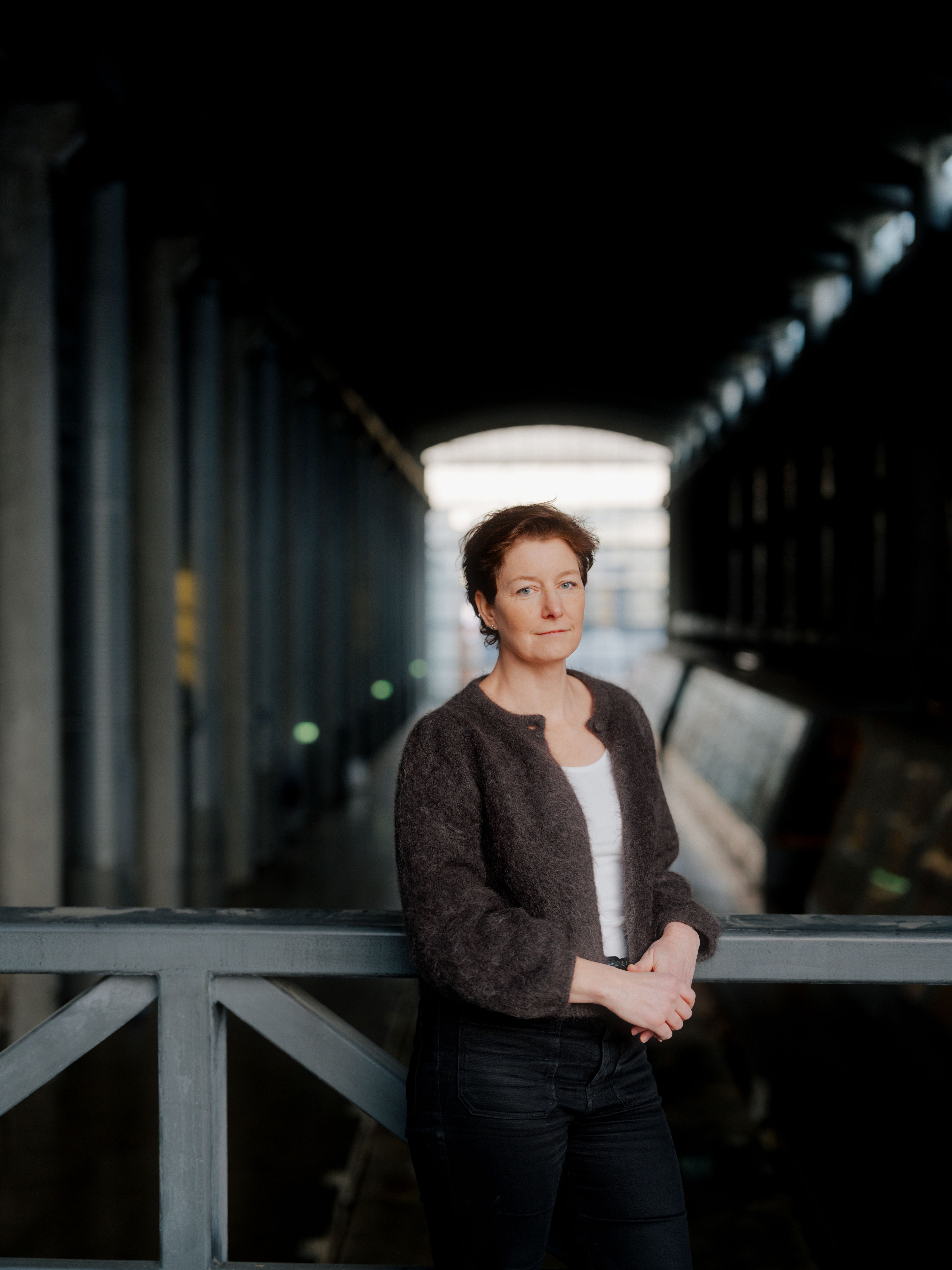 Portrett av Birgitte Molstad, miljødirektør i OBOS, inne på Trykkeriet i Nydalen.