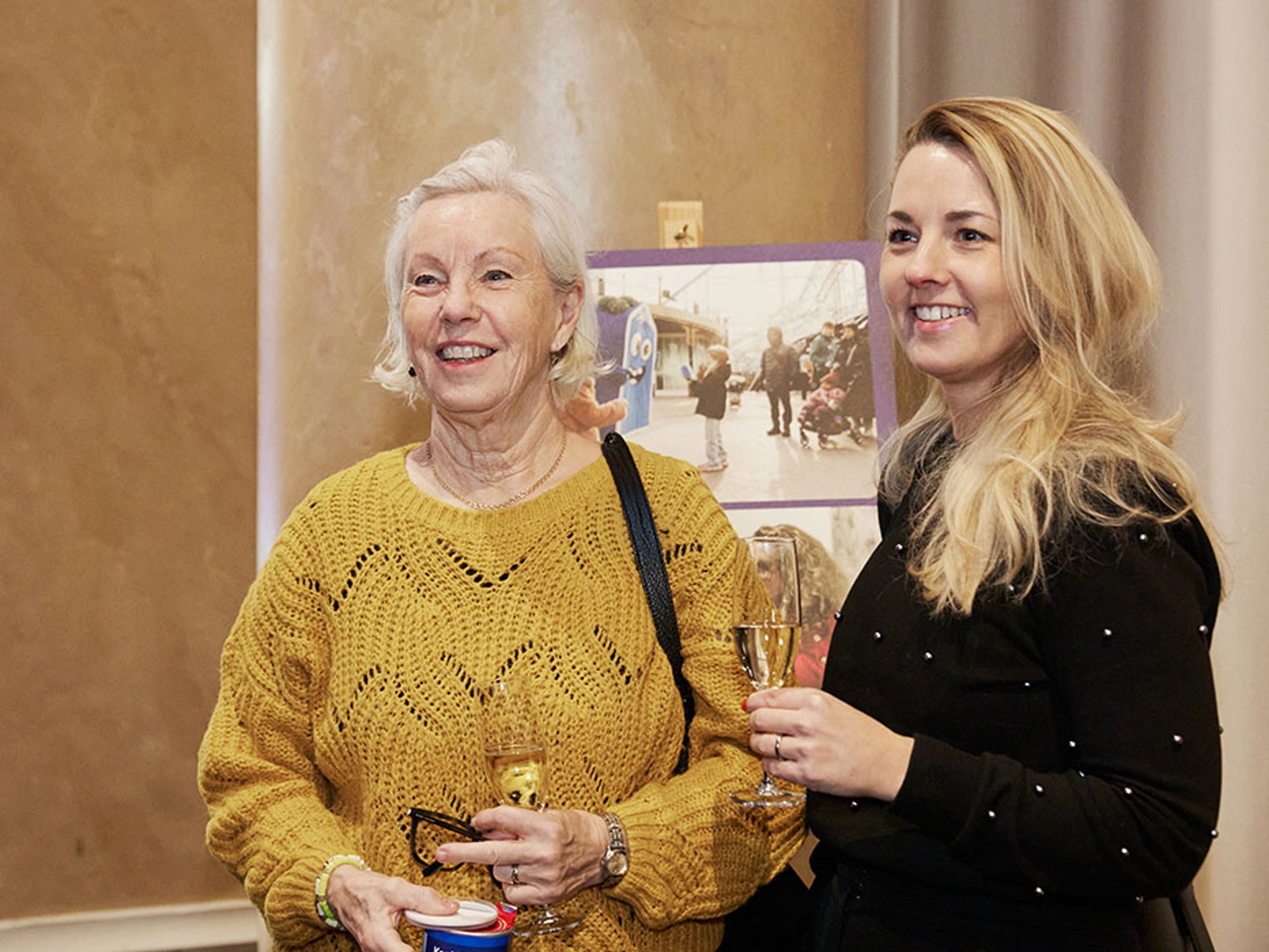 Medlemmar som minglar