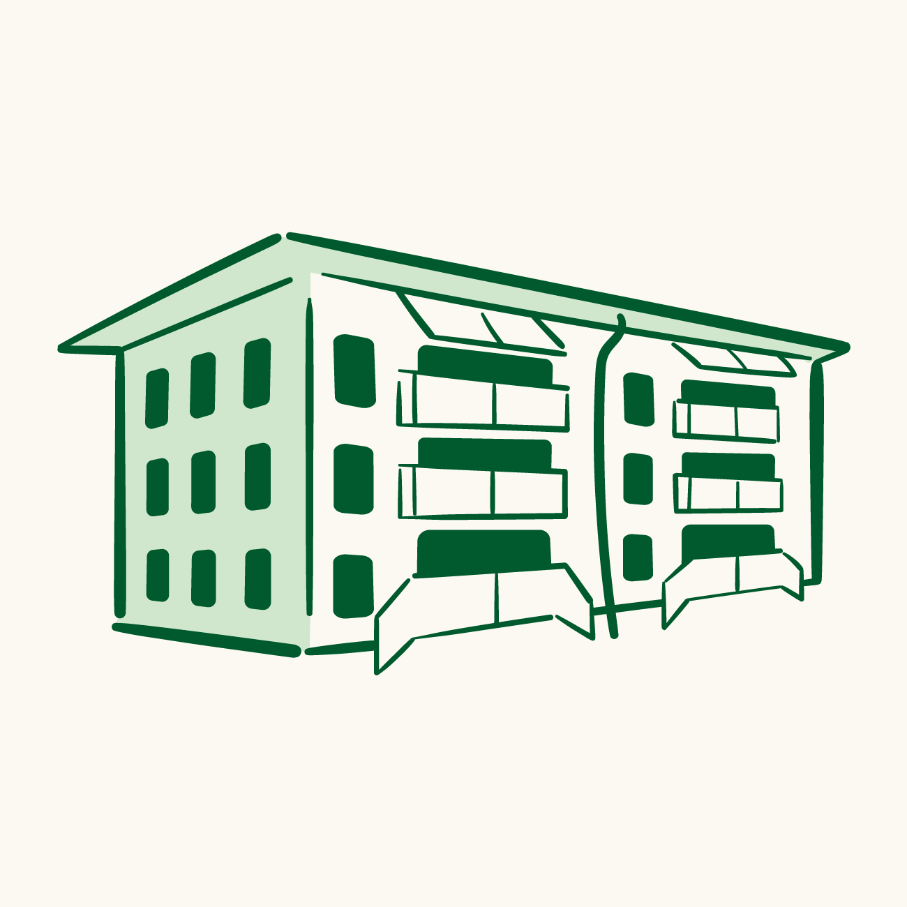 Illustrasjon av Rektorhaugen borettslag