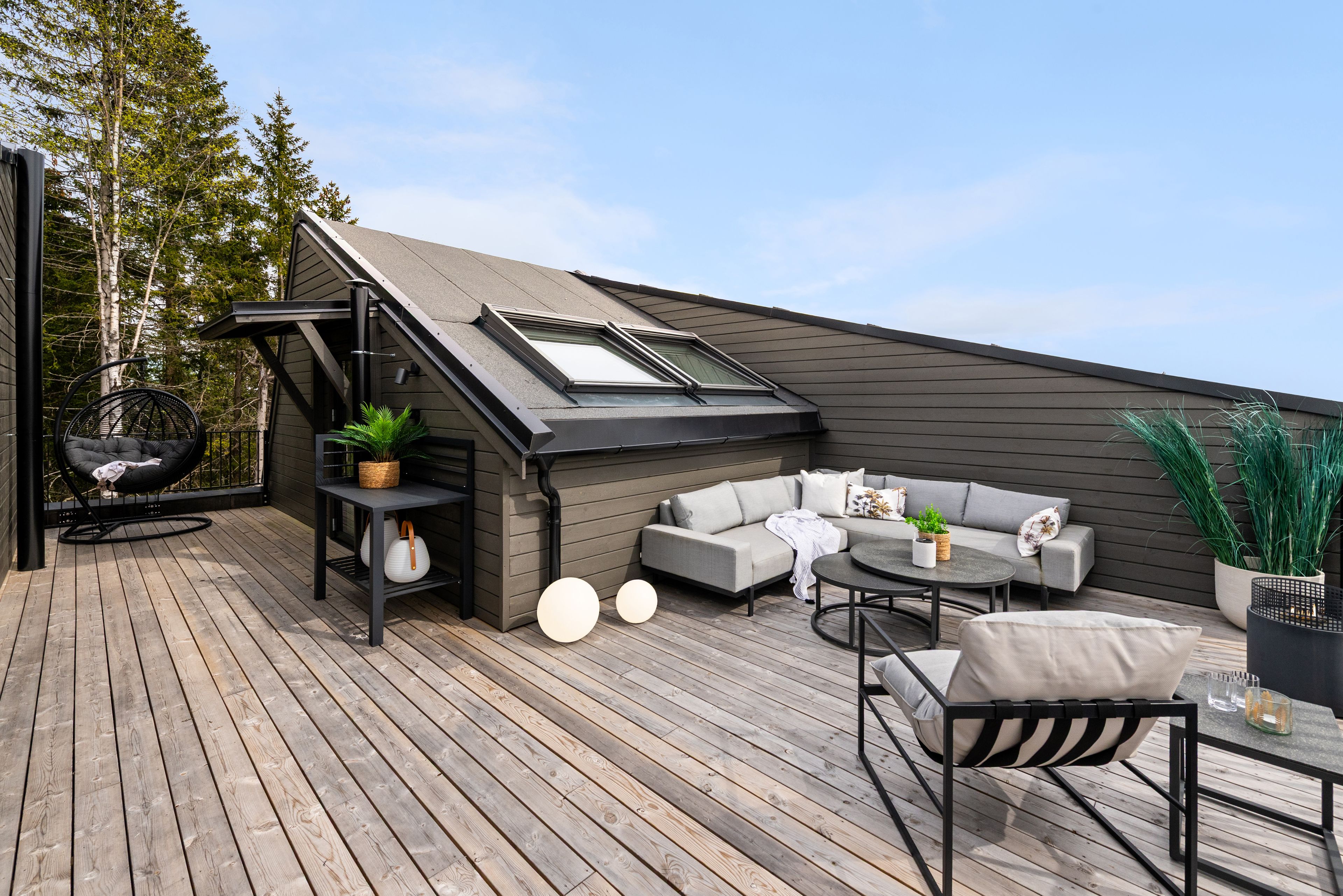 Foto av takterrasse i Vitigrend.