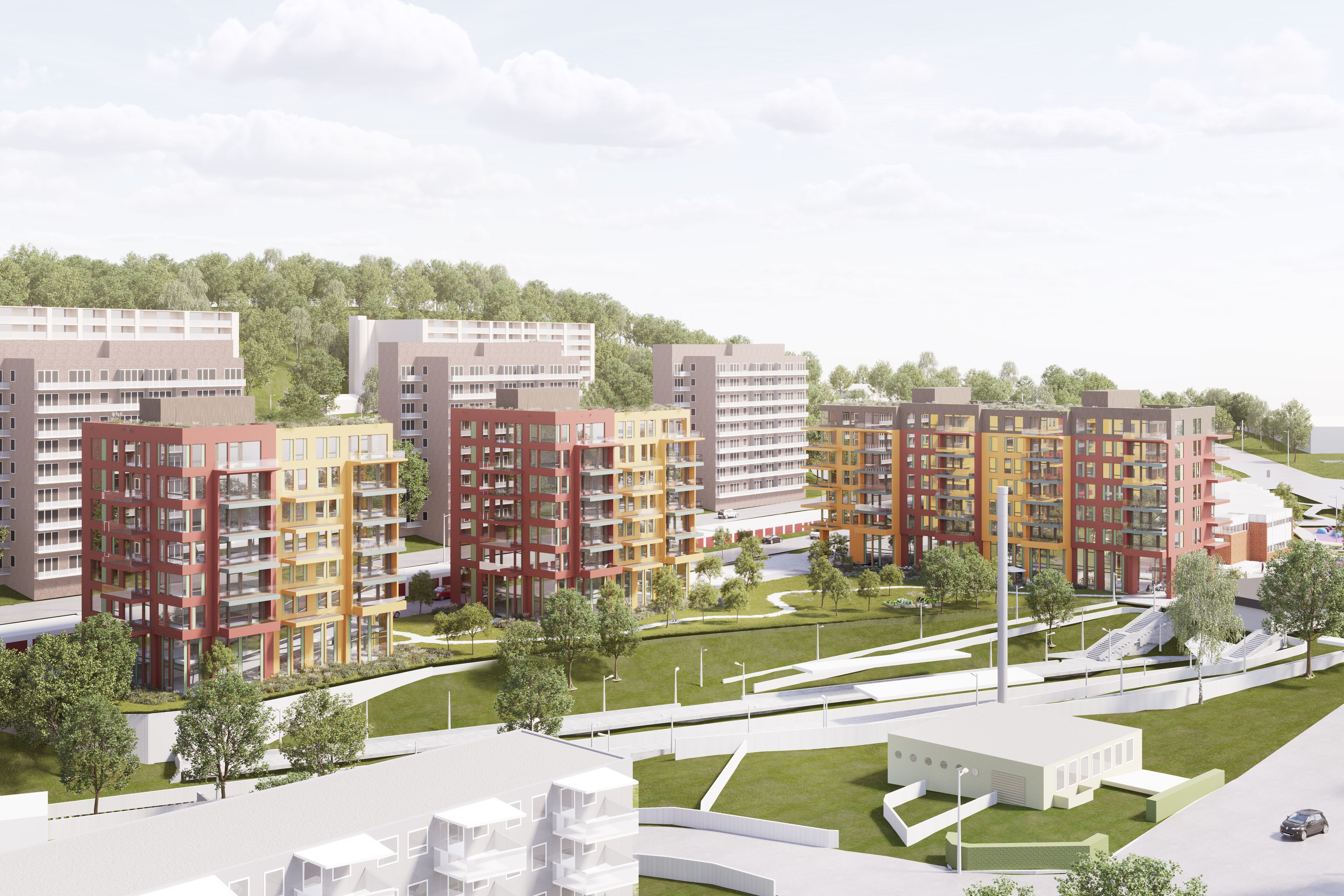 Prosjektside for Bogerud torg