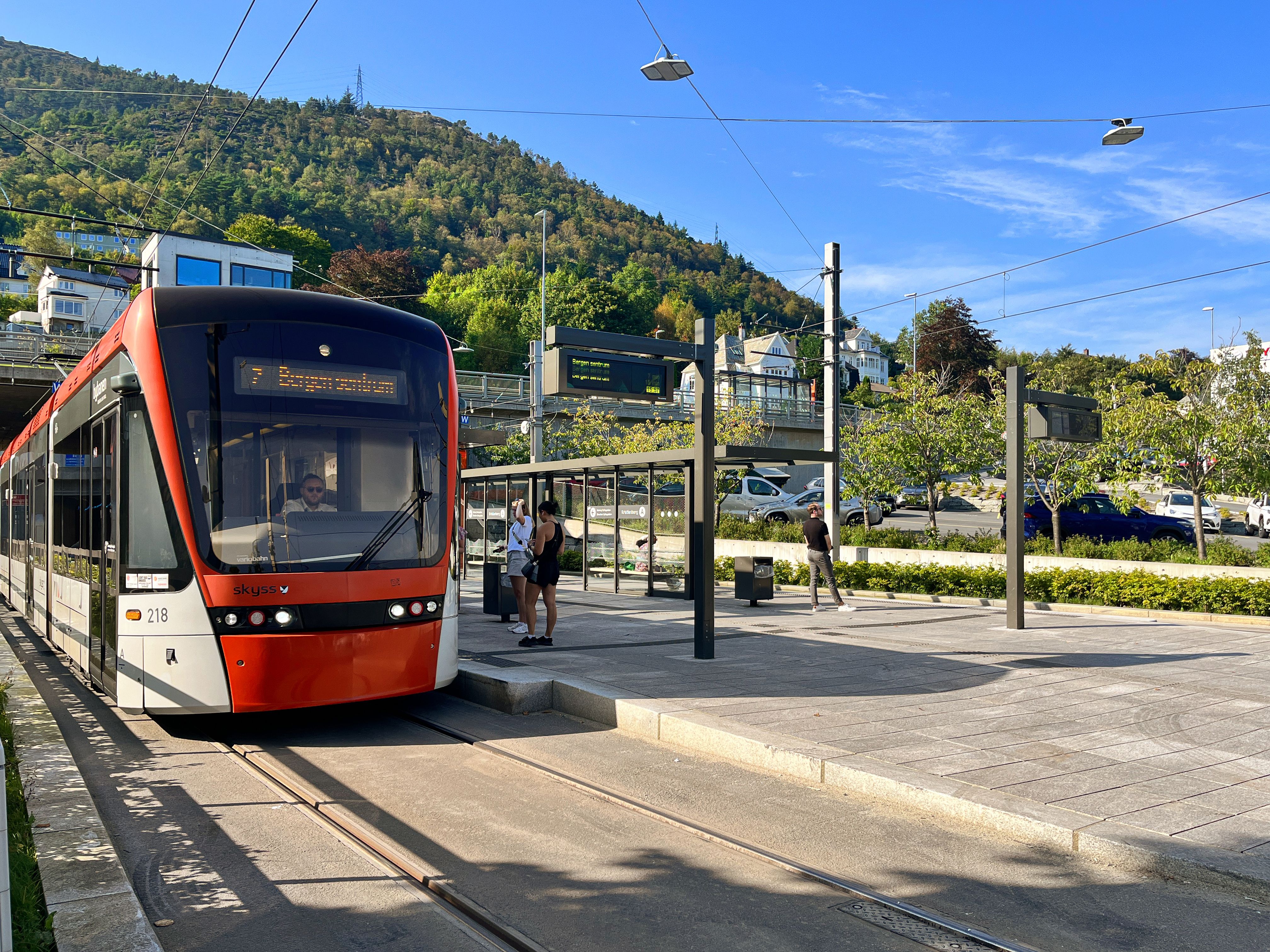 Bilde av bybanen på Mindemyren