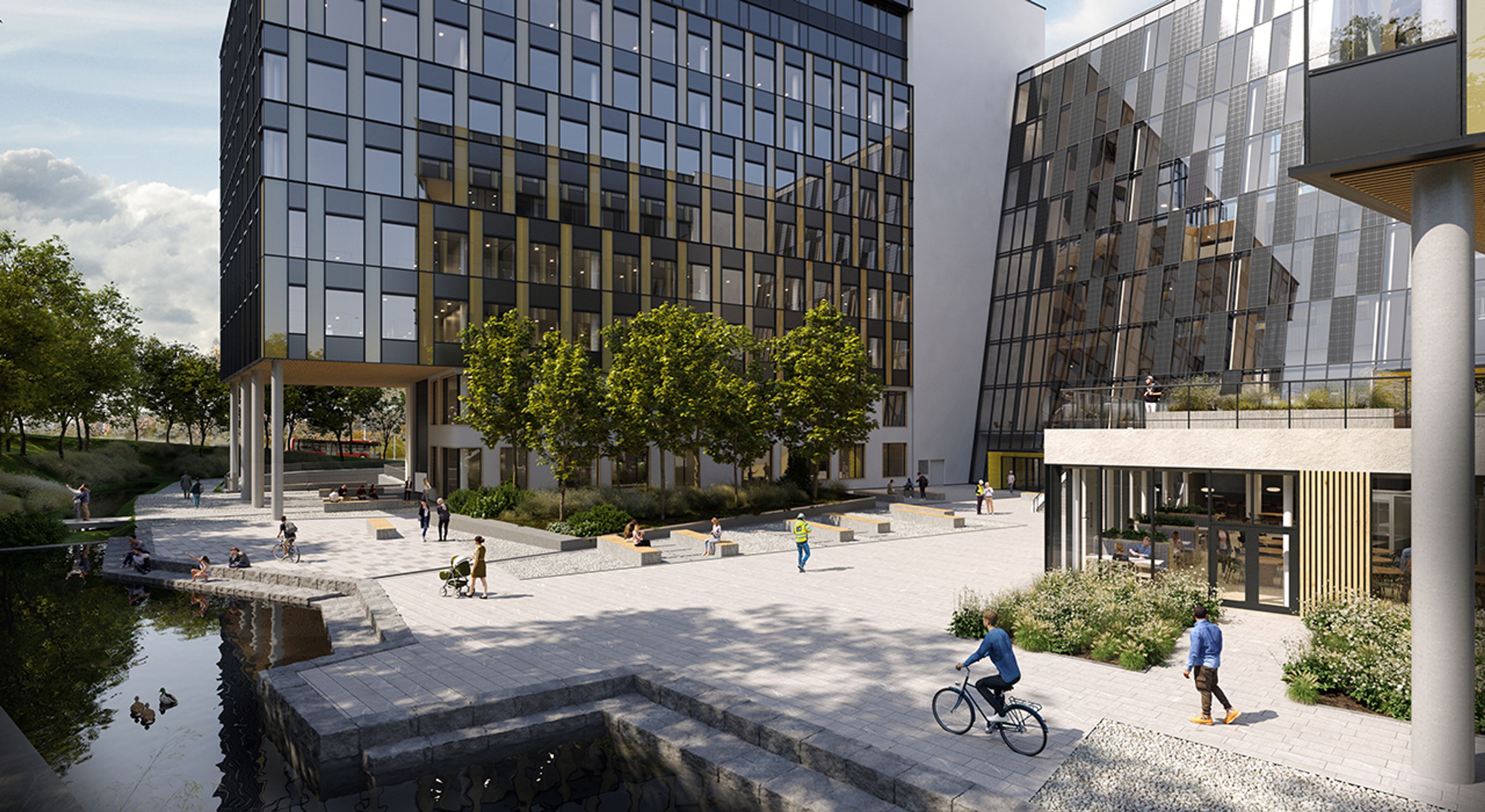 Solplassen i Construction City.