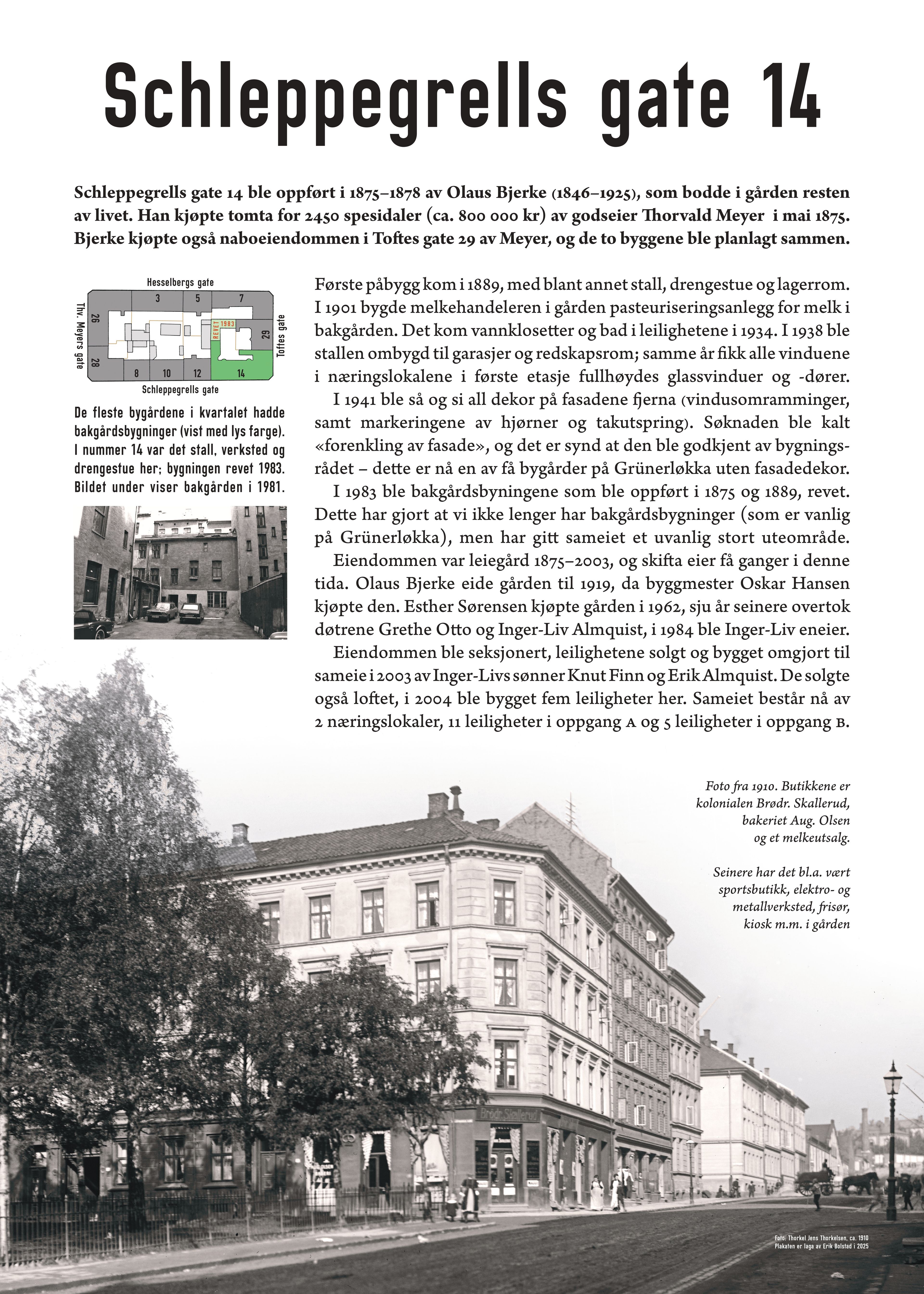 Eksempel på plakat med historisk informasjon 