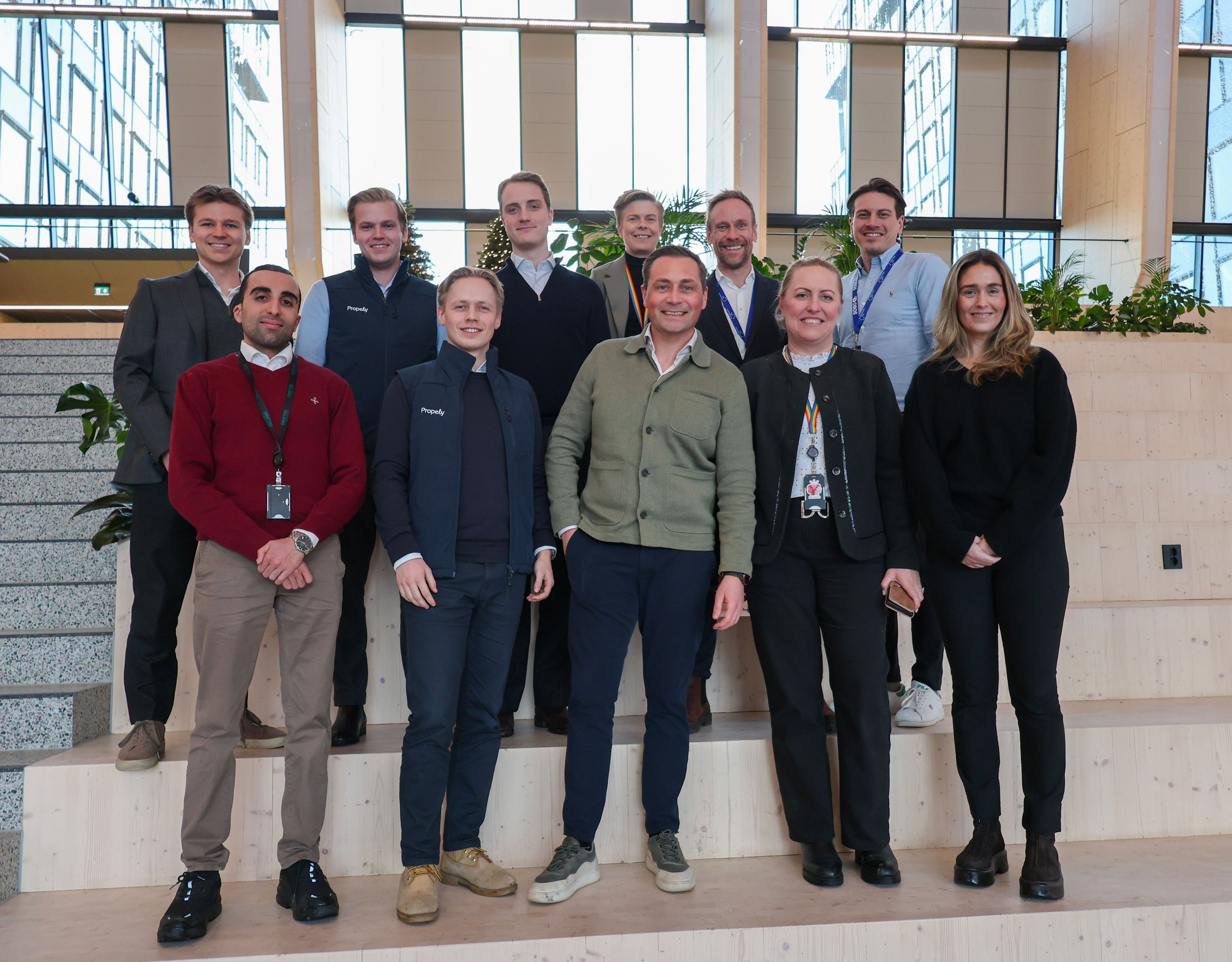 Foto av personer fra OBOS Eiendom og Propely.