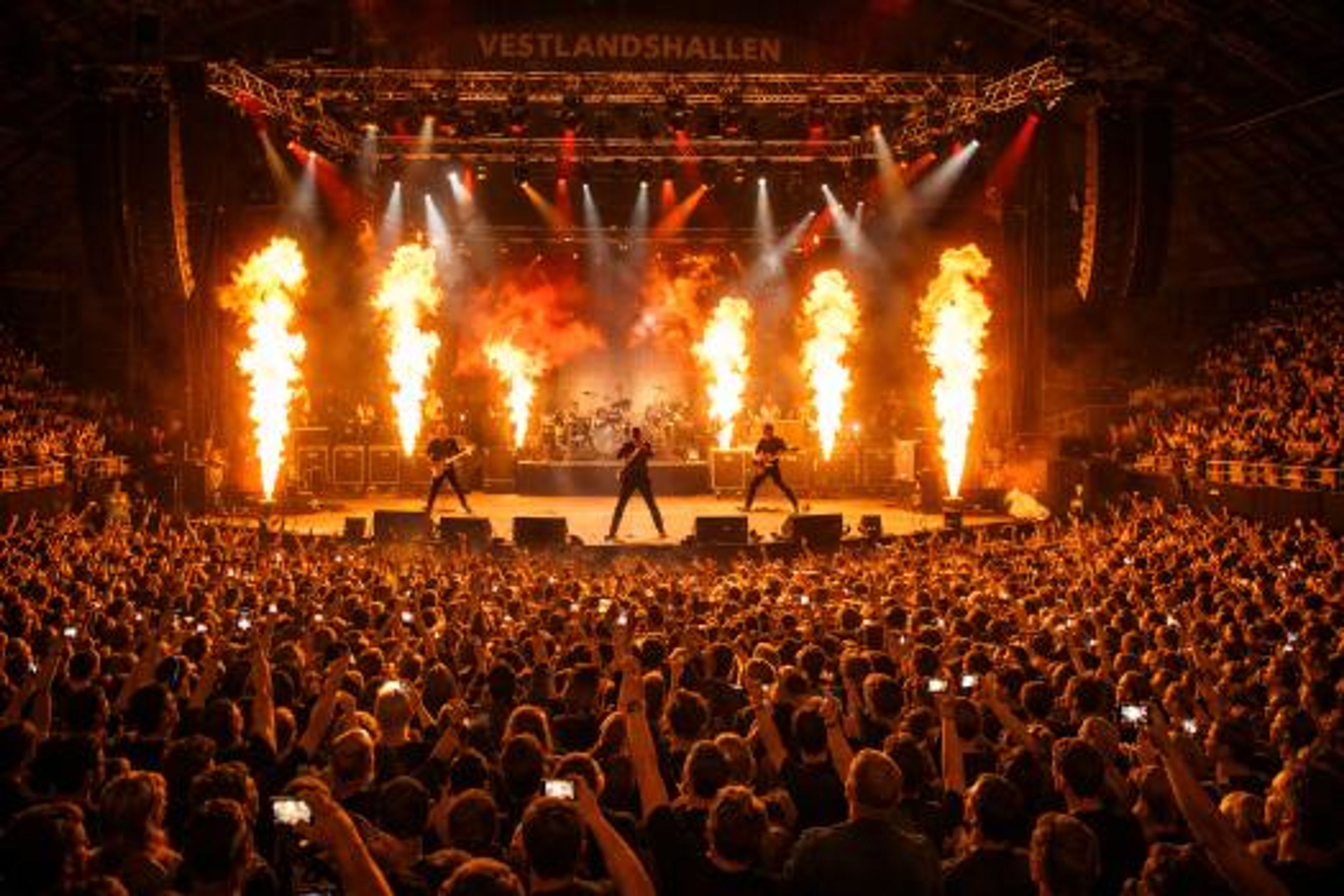 Foto av konsert på High Voltage Rockfest