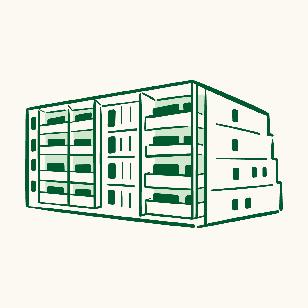 Illustrasjon av boligsameiet Stang Terasse