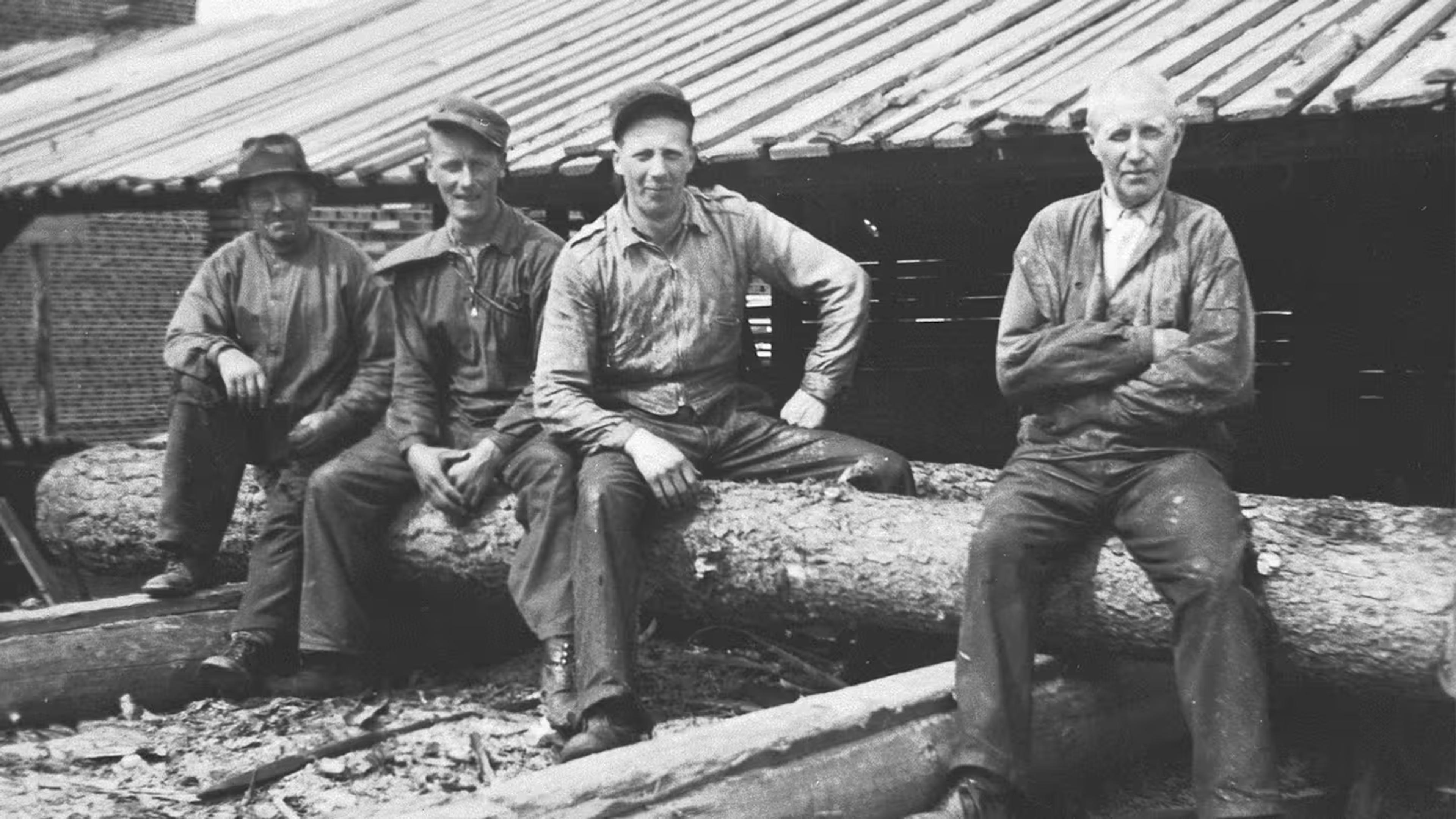 Historiks bild av husbyggare