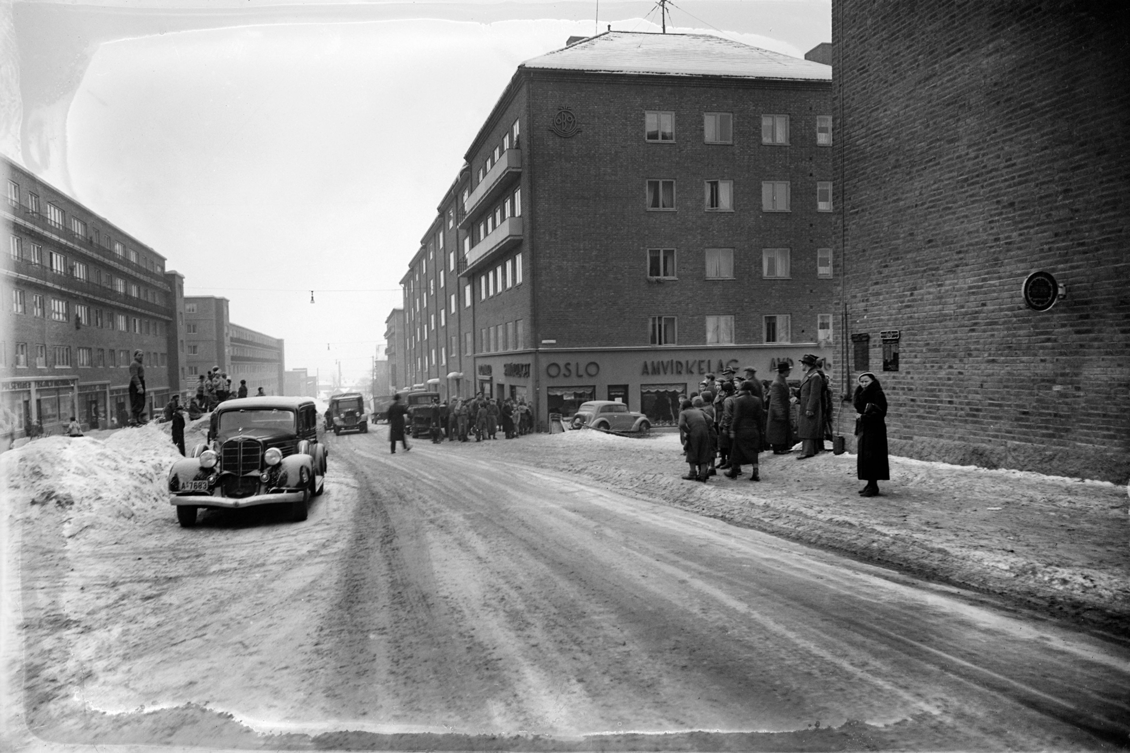 Historisk foto fra Trondheimsveien 170.
