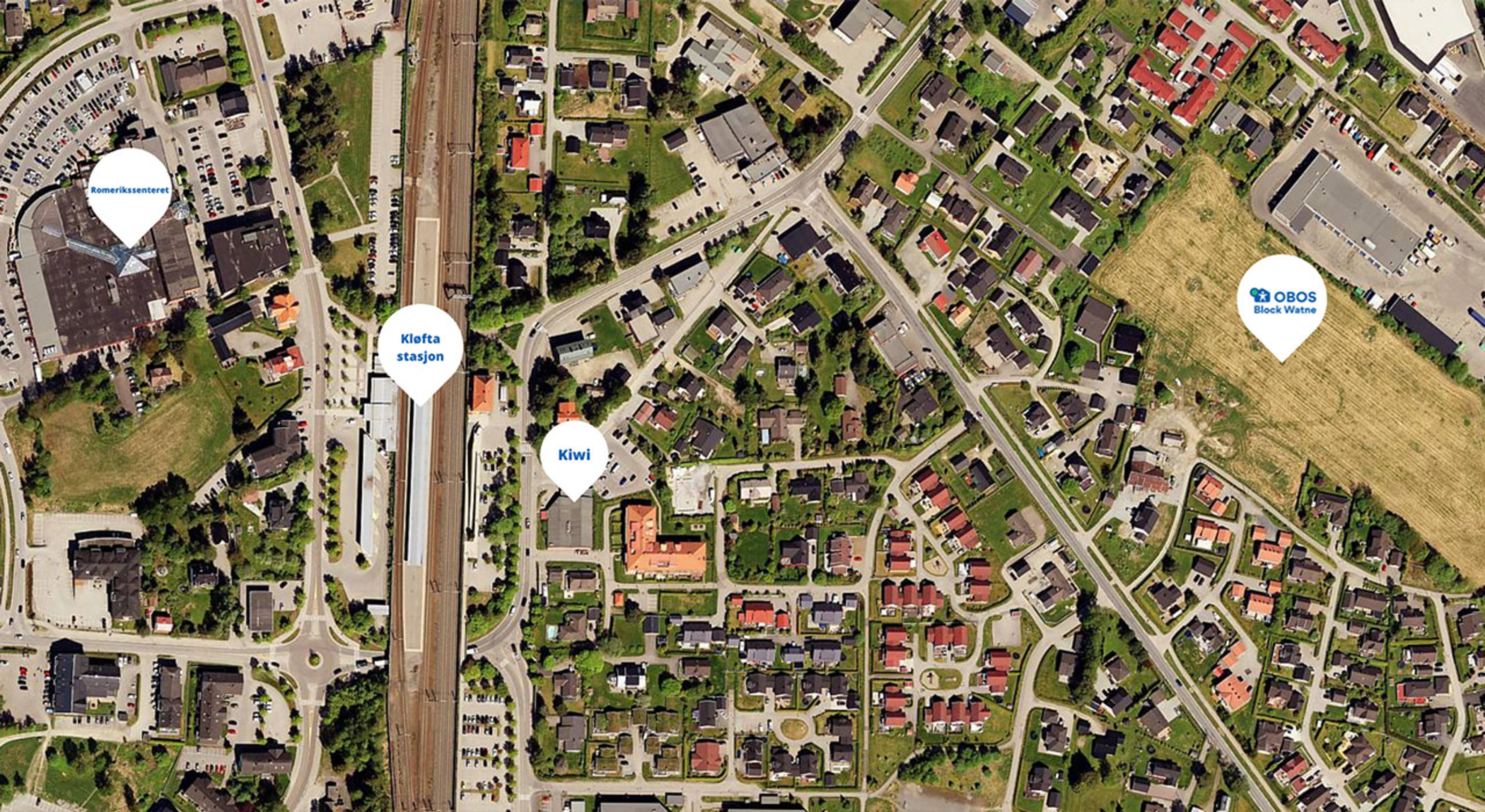 Oversiktsbilde over kløfta, og hvor Willersrudjordet vil ligge
