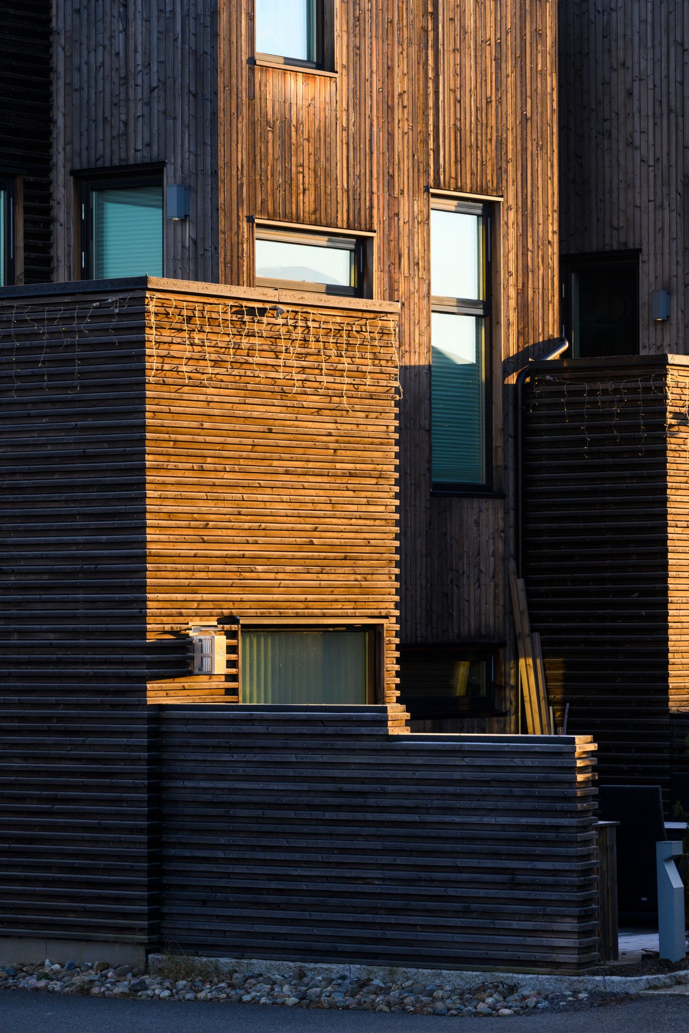 Fasadefoto av en av boligene på Masserud.