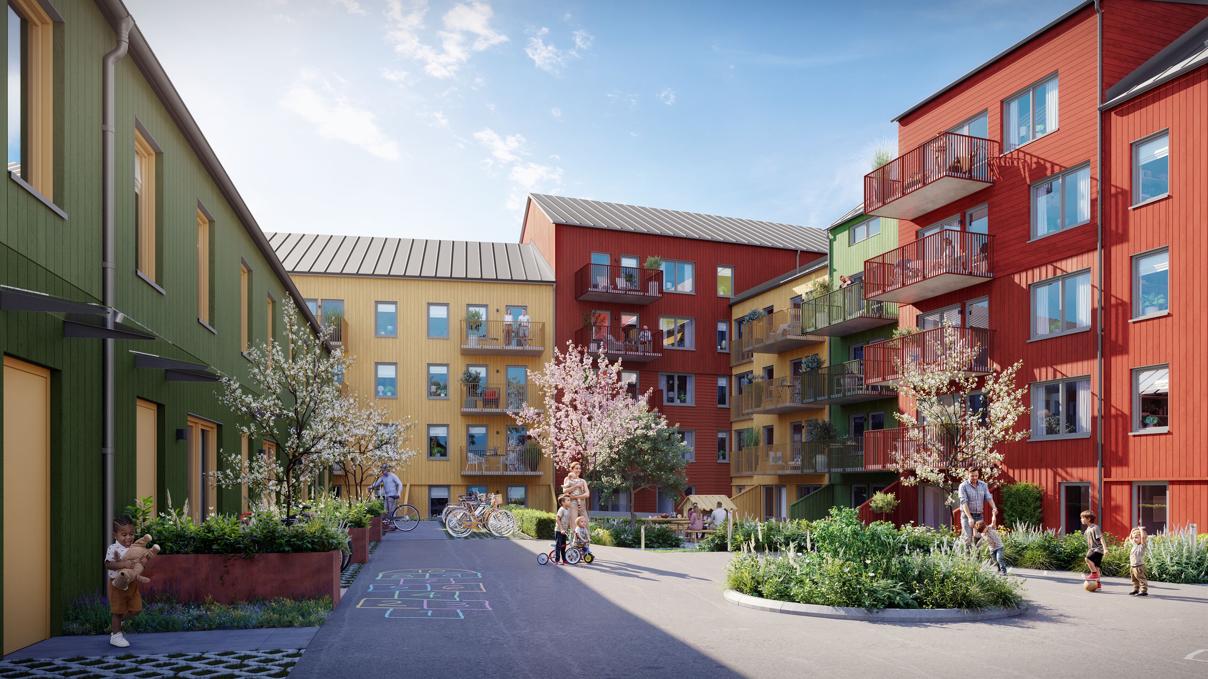 Innergård Brf Bolero