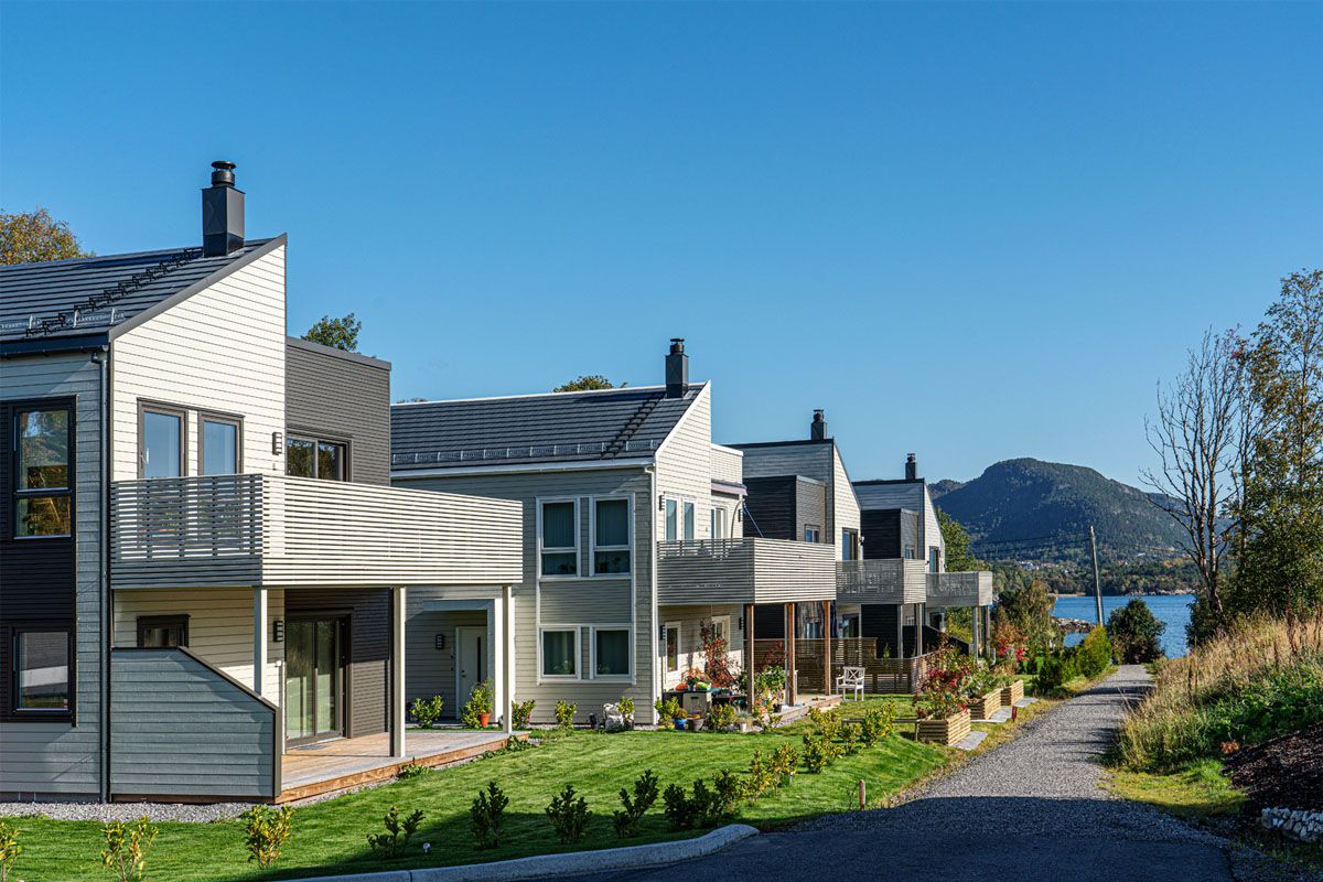 Eneboliger i Skråvika Ålesund. Foto: Jiri Havran