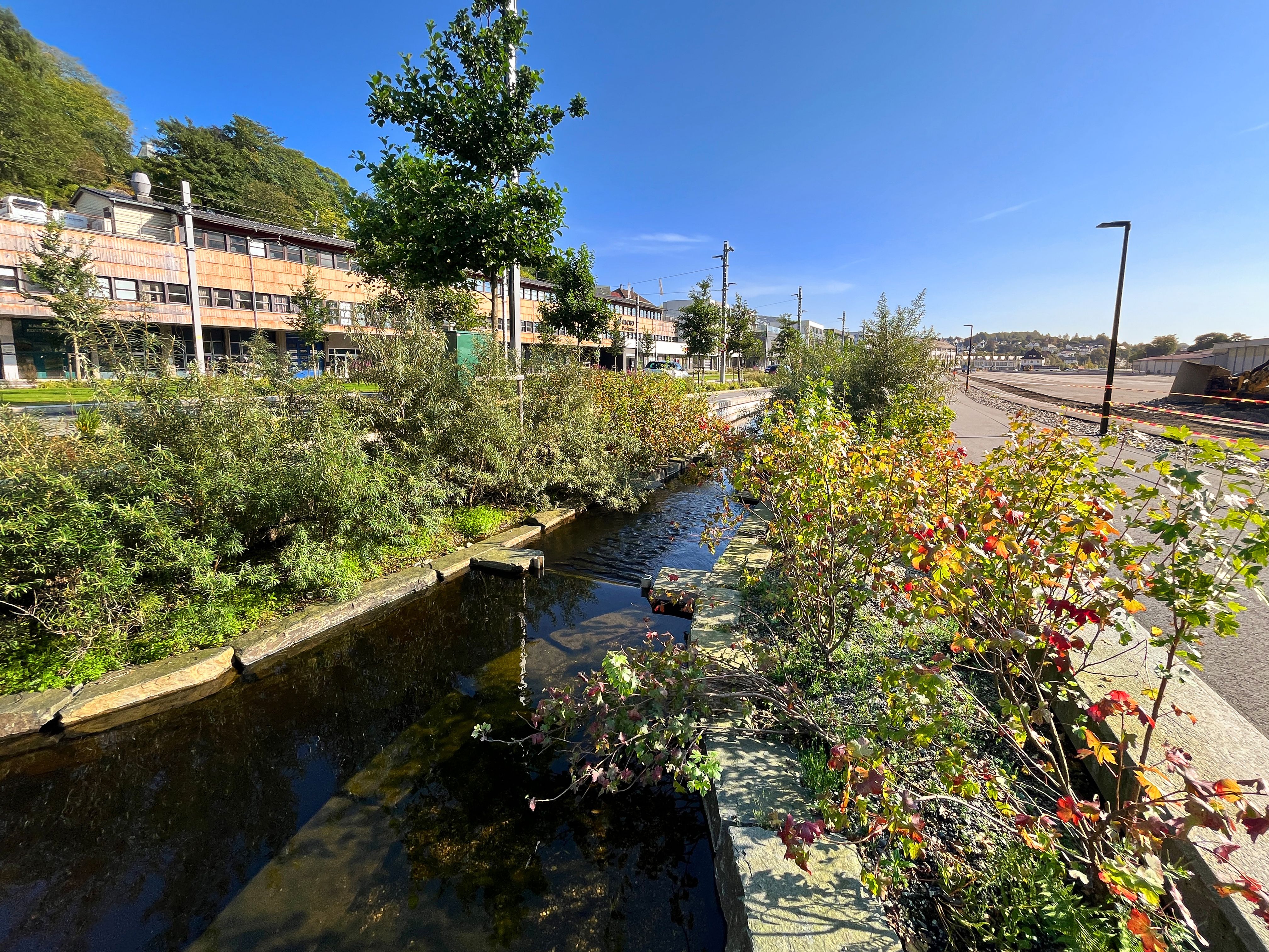 Bilde av grøntområdene på Bergensmeieriet