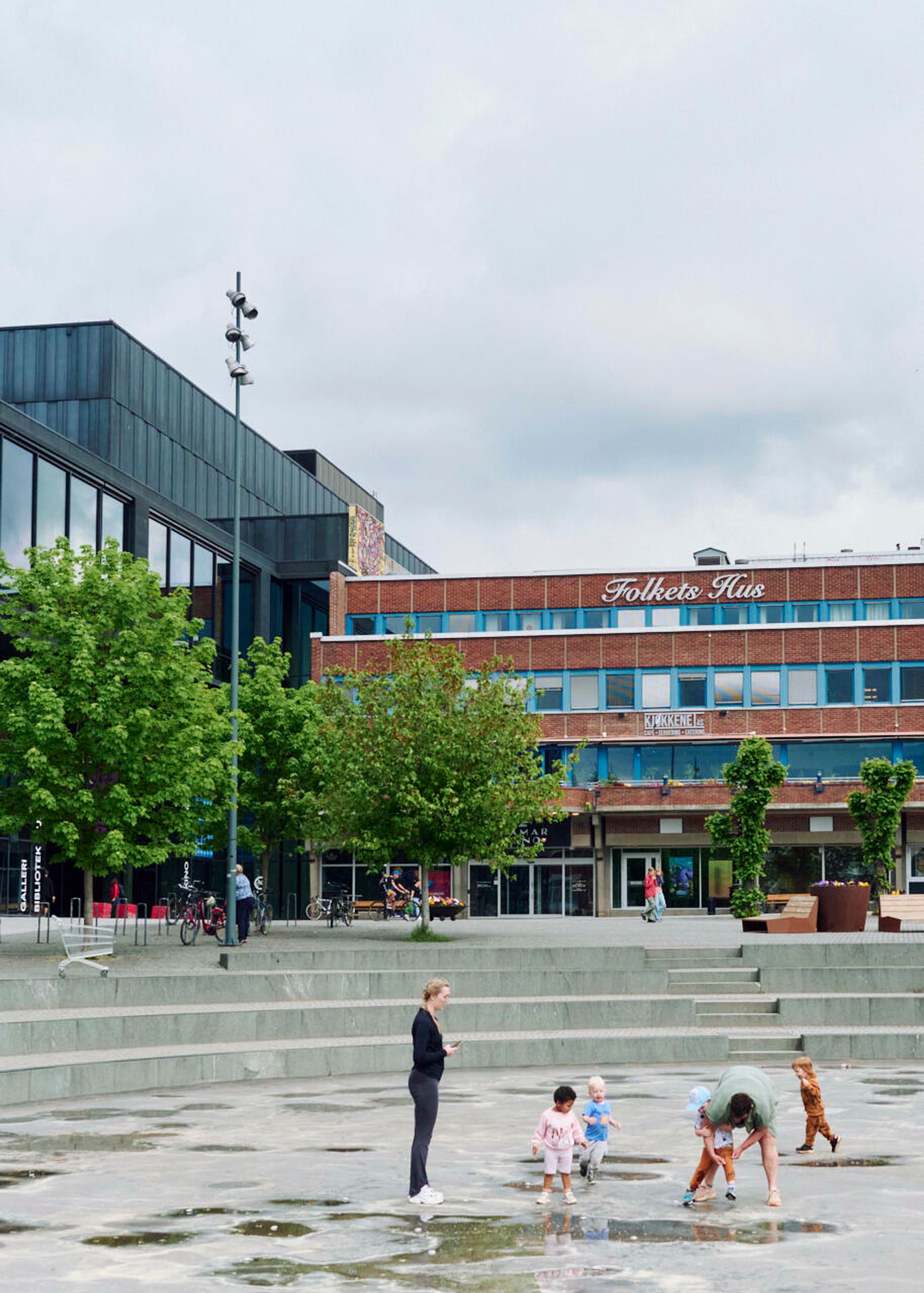 Kulturhuset og Folkets hus i Hamar sentrum