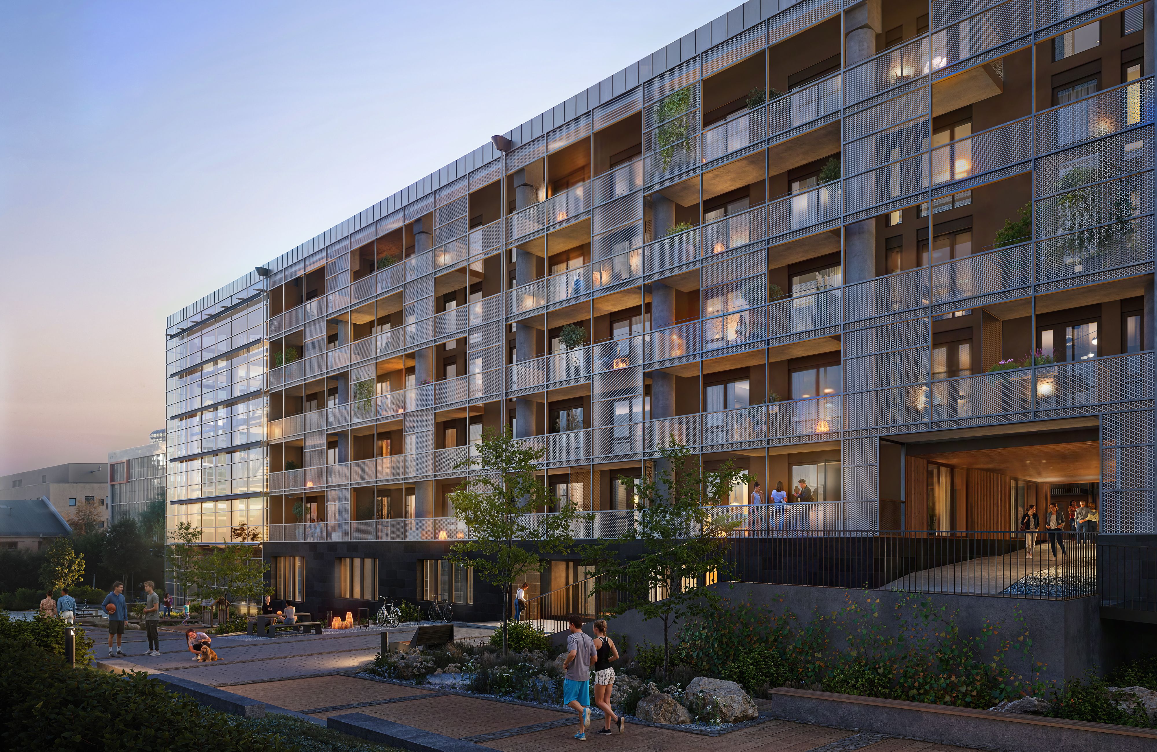 Illustrasjon av Glasshallene, Trykkeriet Nydalen.