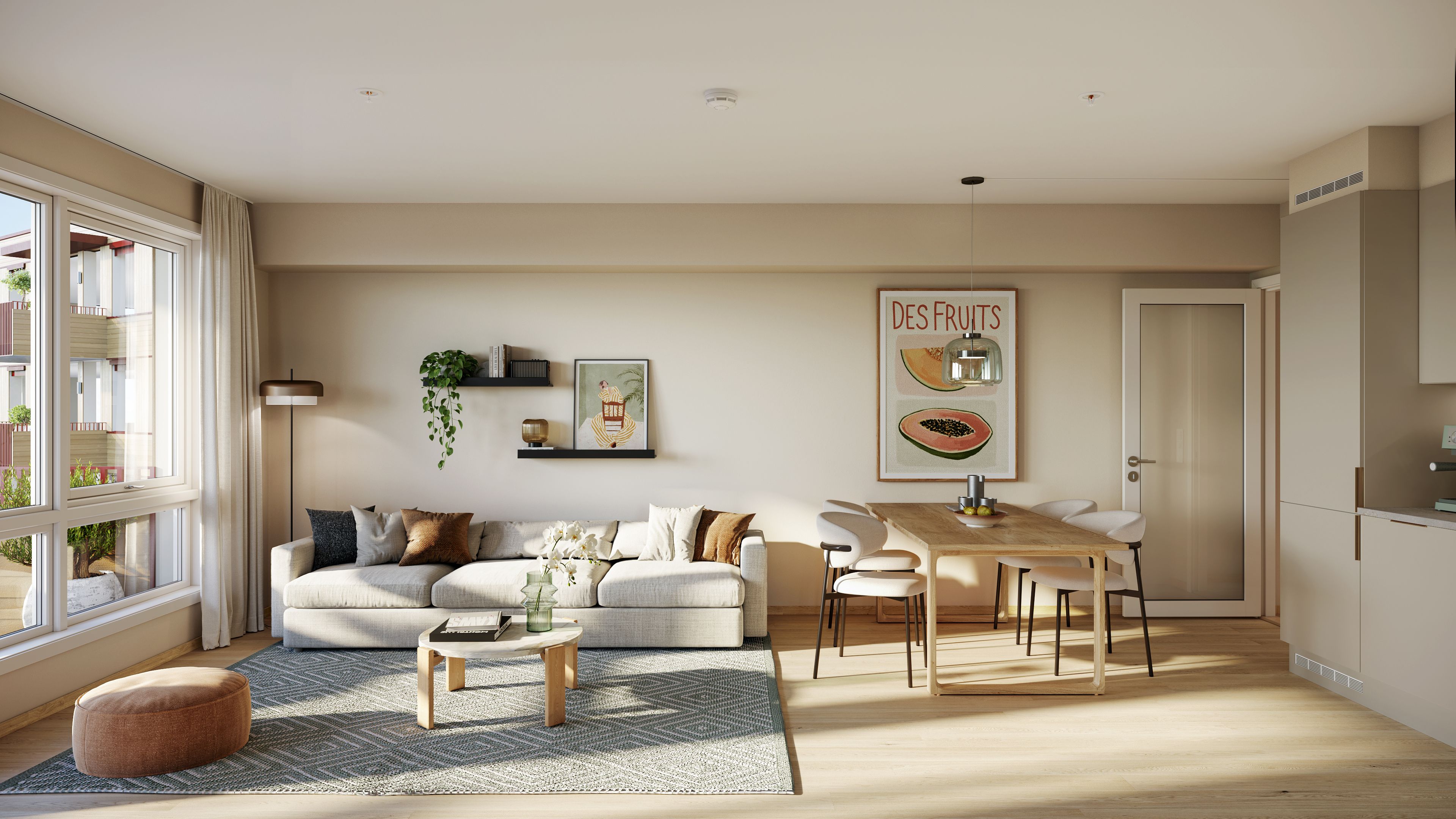 Illustrasjonsbilde fra leilighet i Ensjøkroken borettslag.