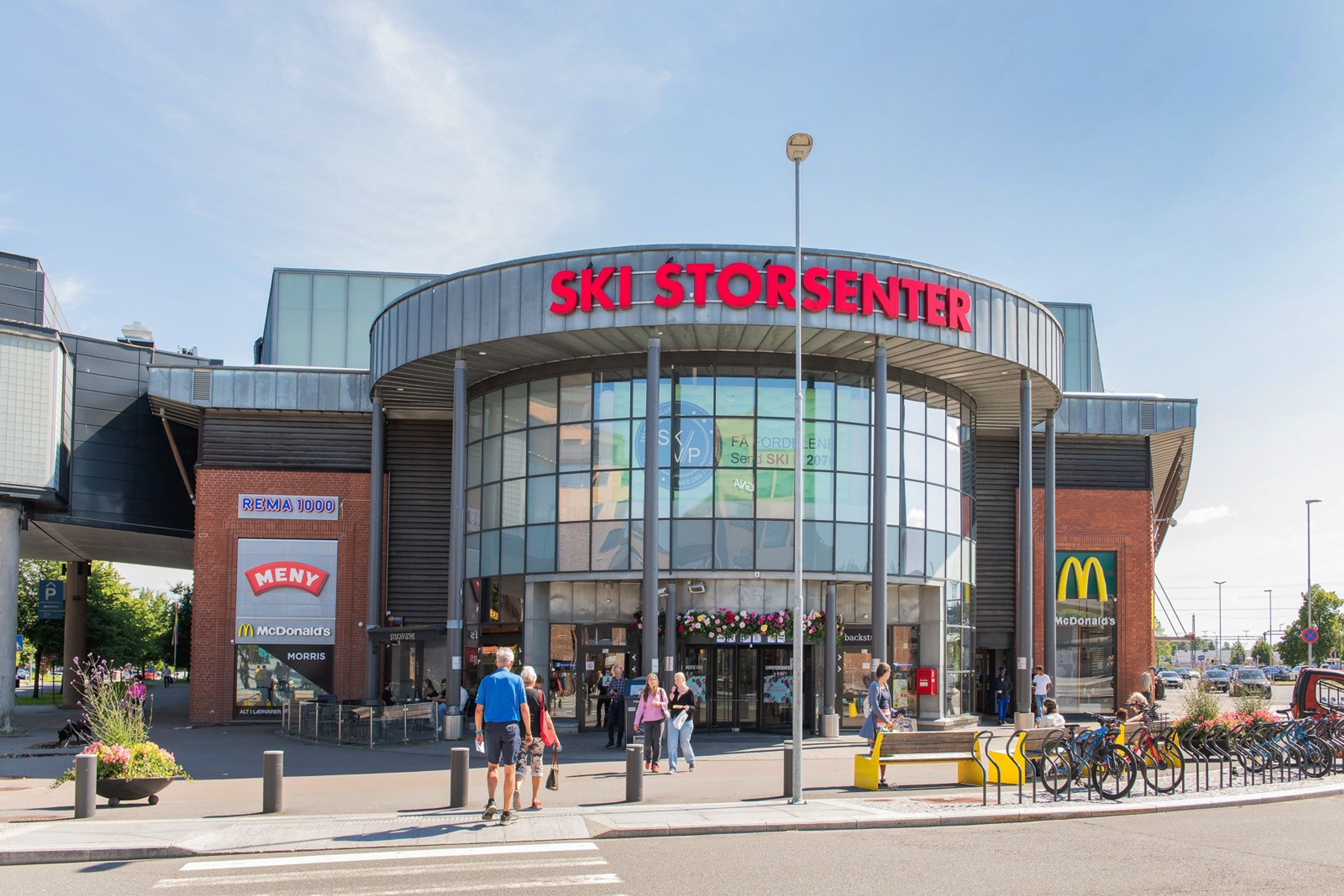 Inngangspartiet til Ski storsenter.