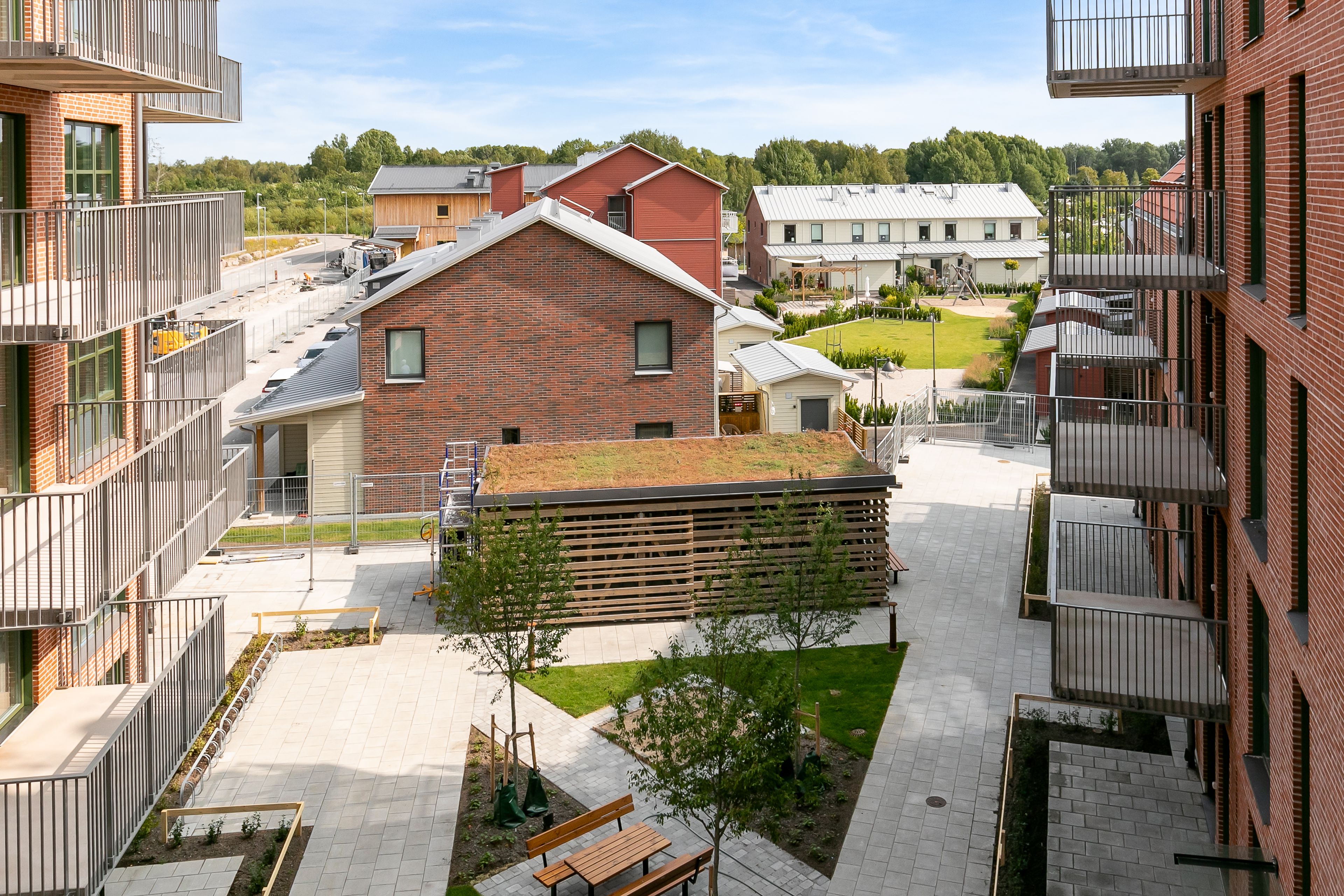 Foto på innergården