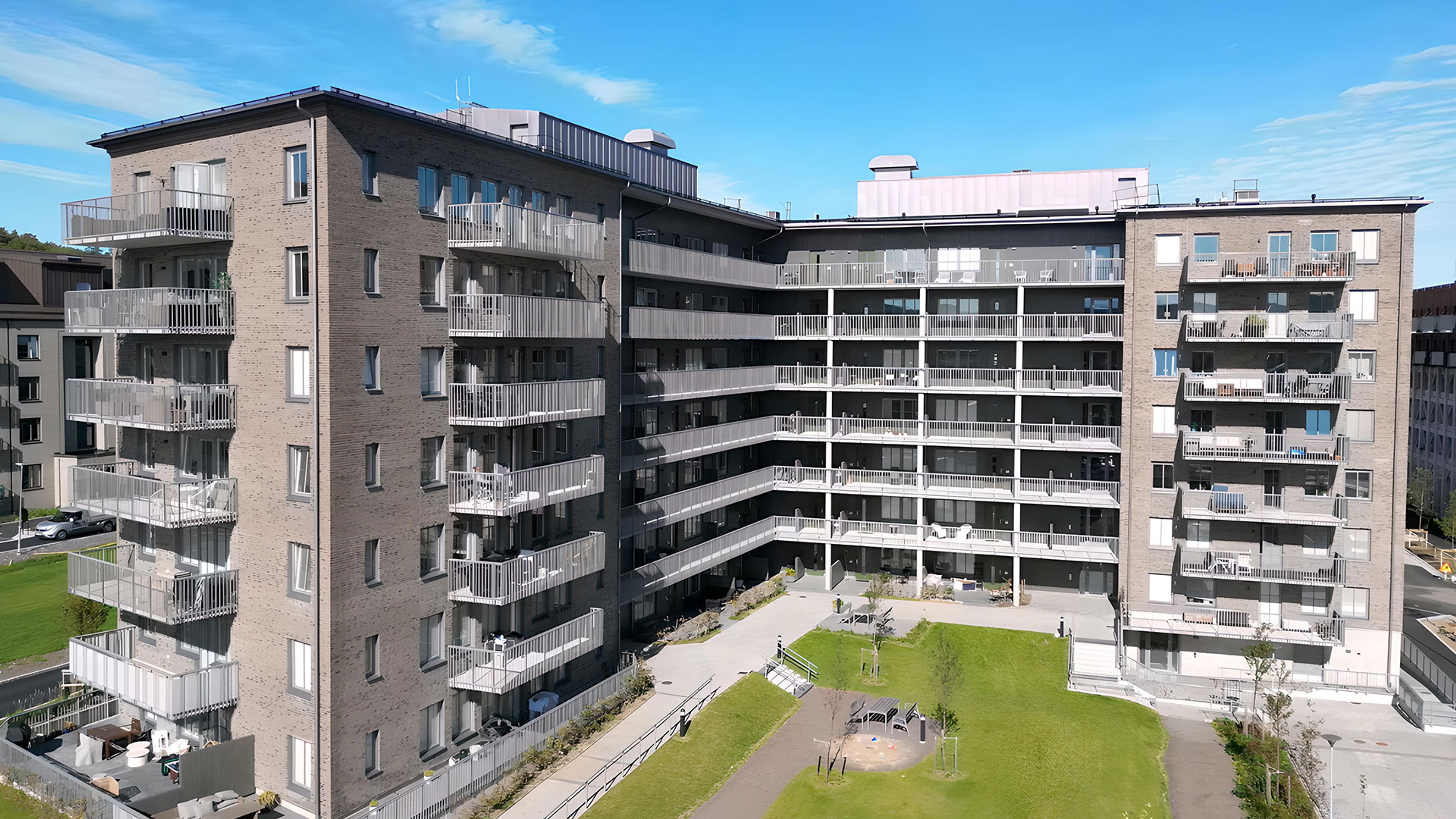 exteriör bild på alla lägenheter