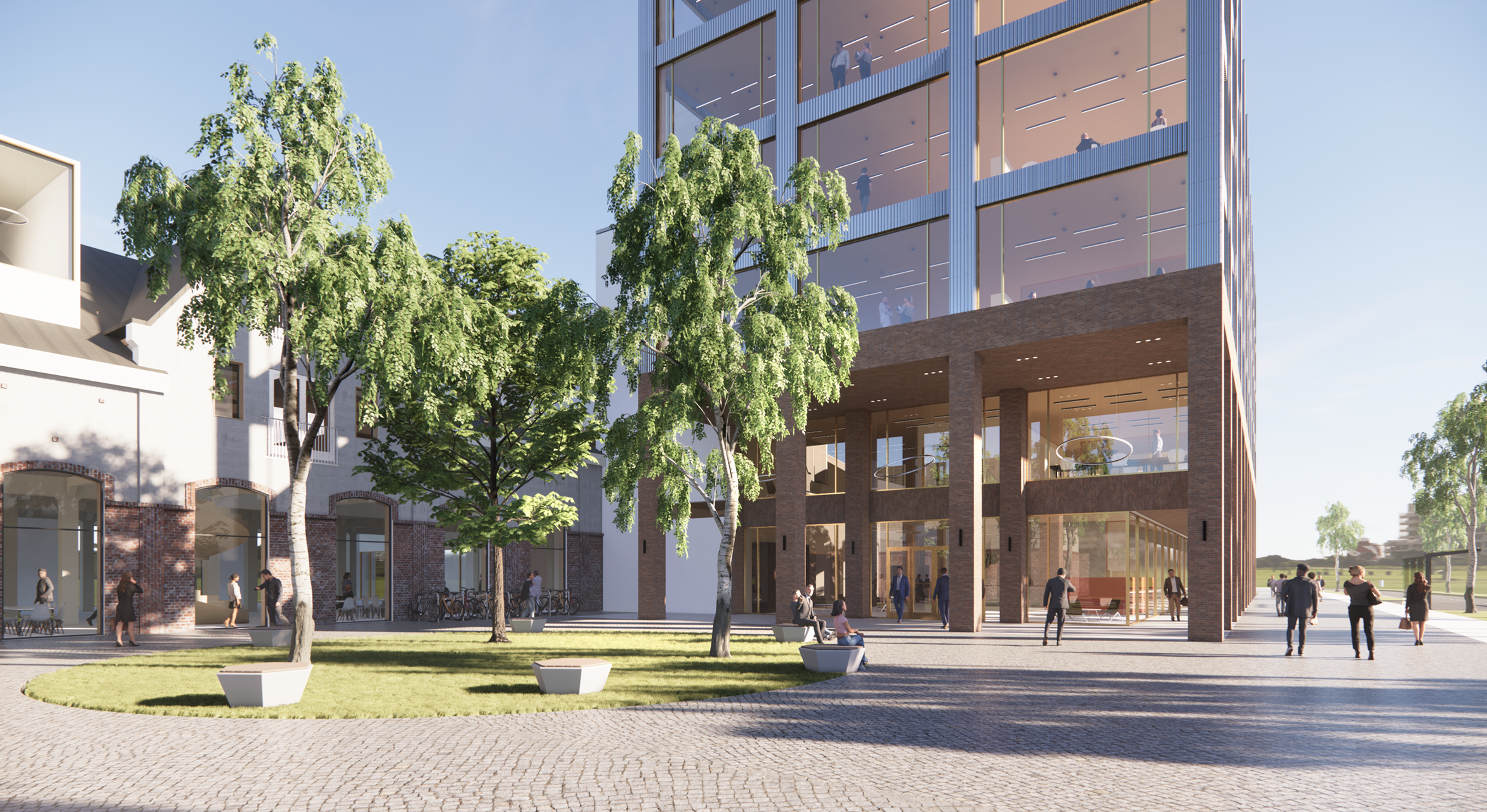 Illustrasjon av HLM Arkitektur for OBOS.