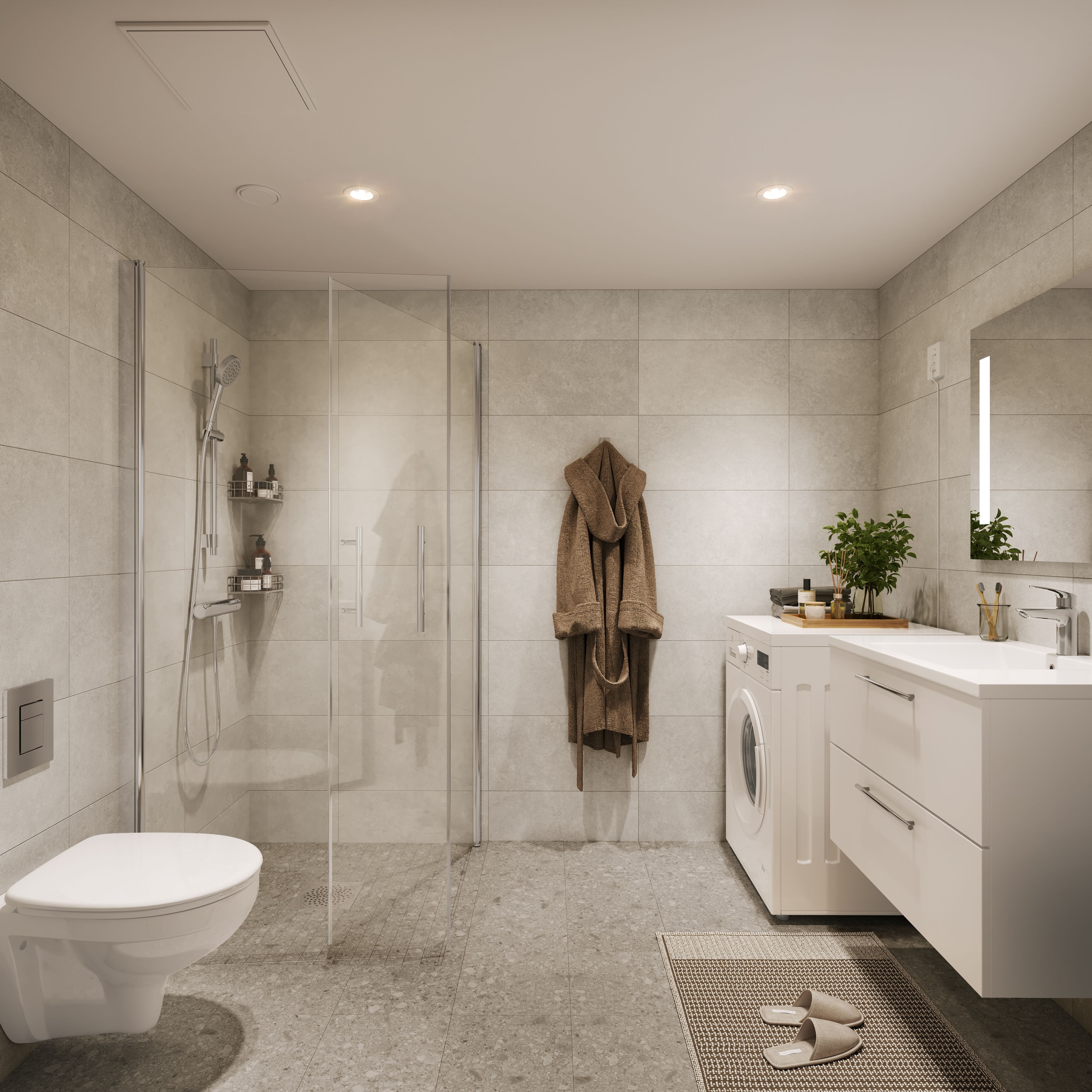 Illustrasjonsbilde fra bad i leilighet i Ensjøkroken borettslag