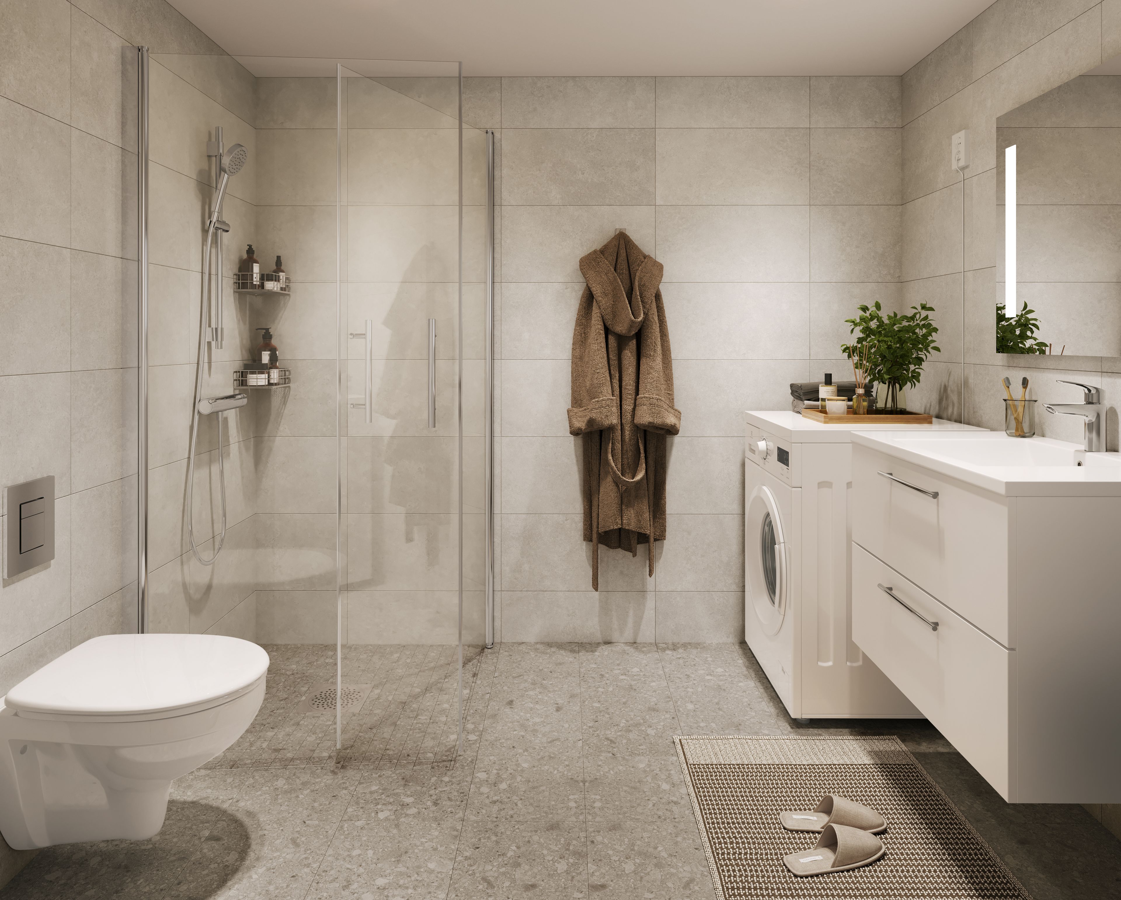 Illustrasjonsbilde fra bad i leilighet i Ensjøkroken borettslag