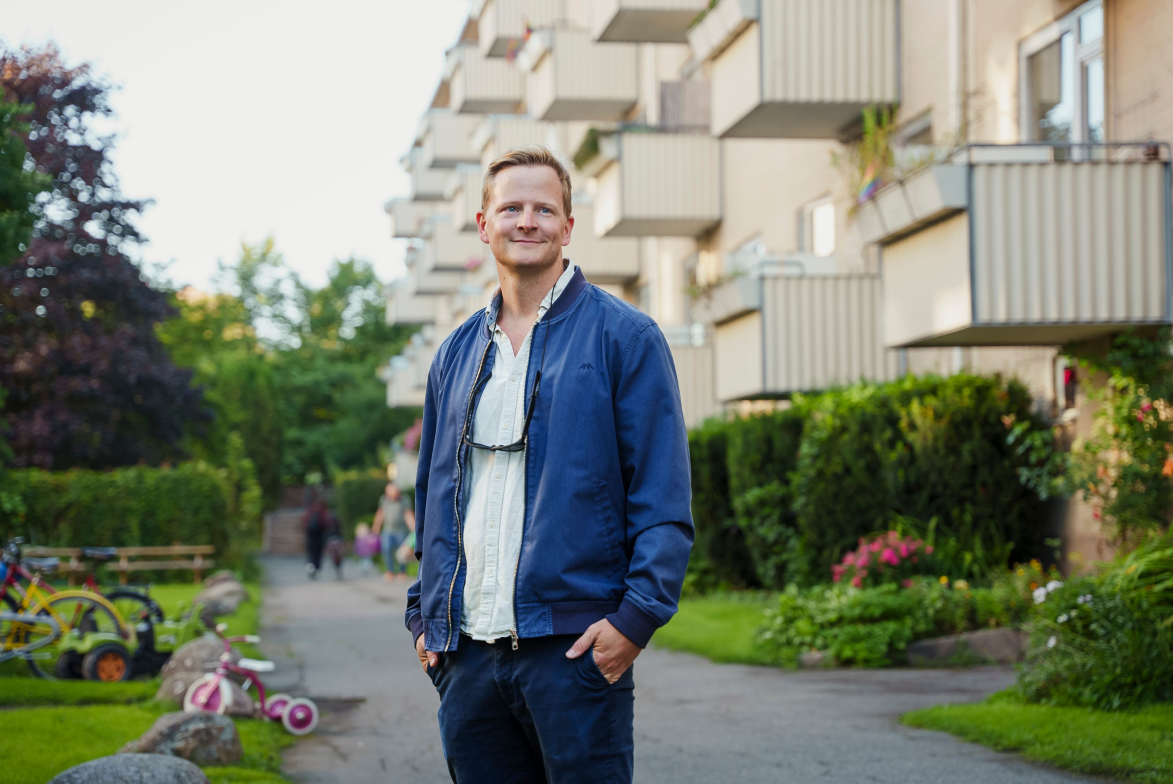 Foto av styreleder i Helgesens gate 82/84, Nicolai Hofset.