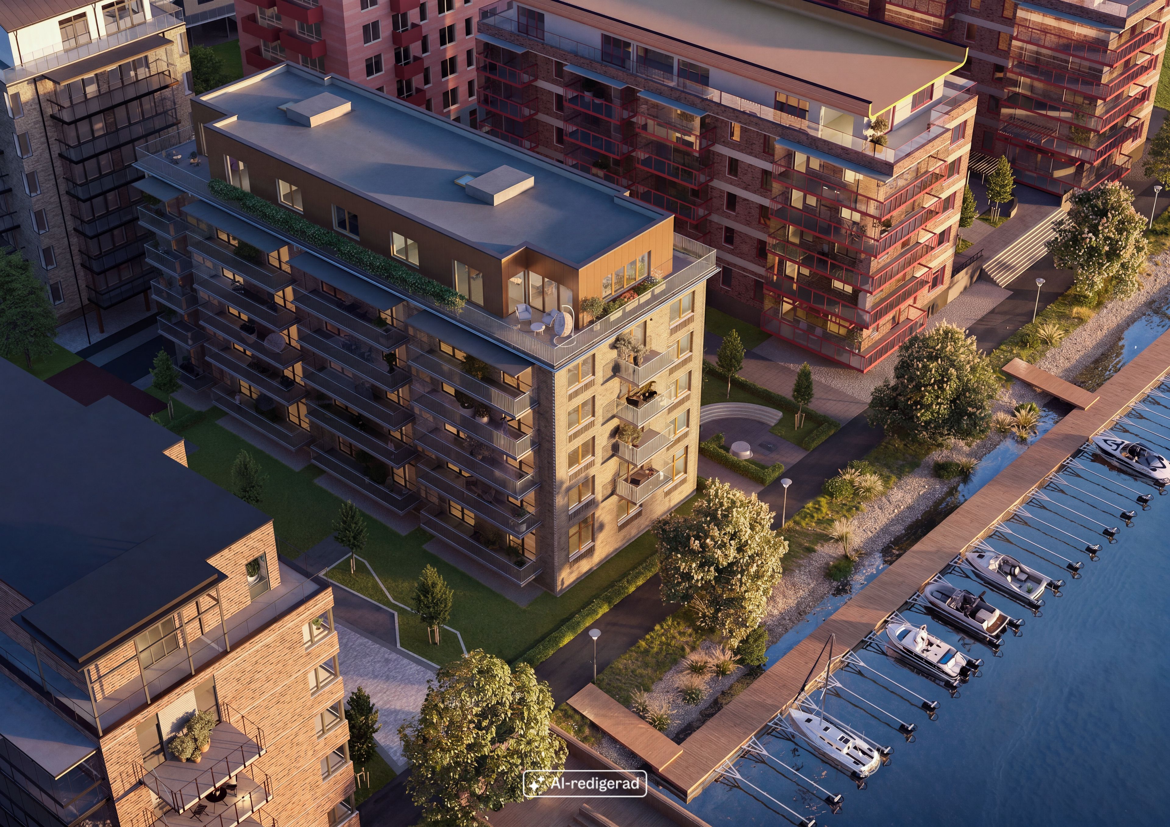 Brygglivet exteriör drönarbild