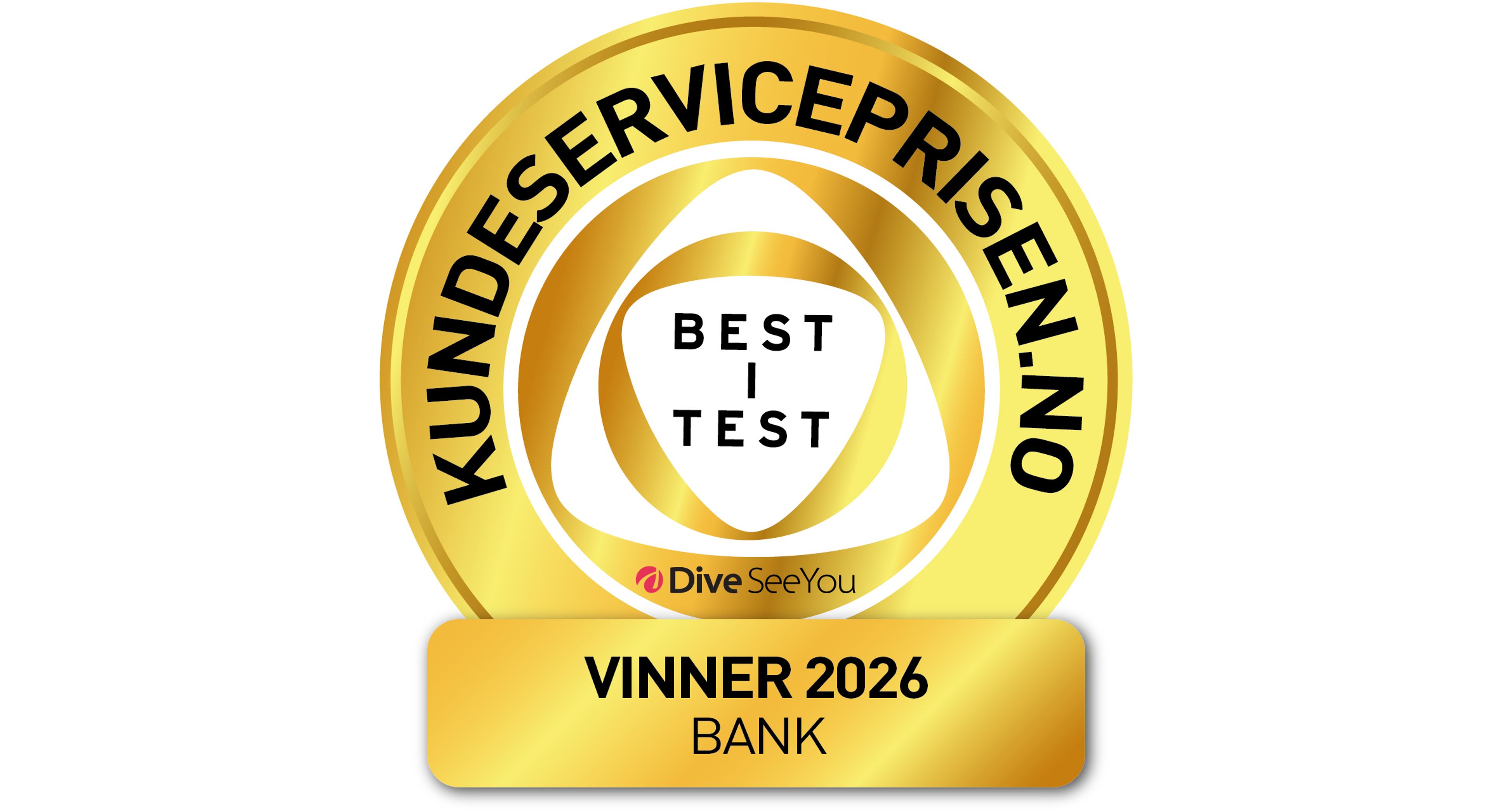 Emblem: Vinner av Kundeserviceprisen 2026