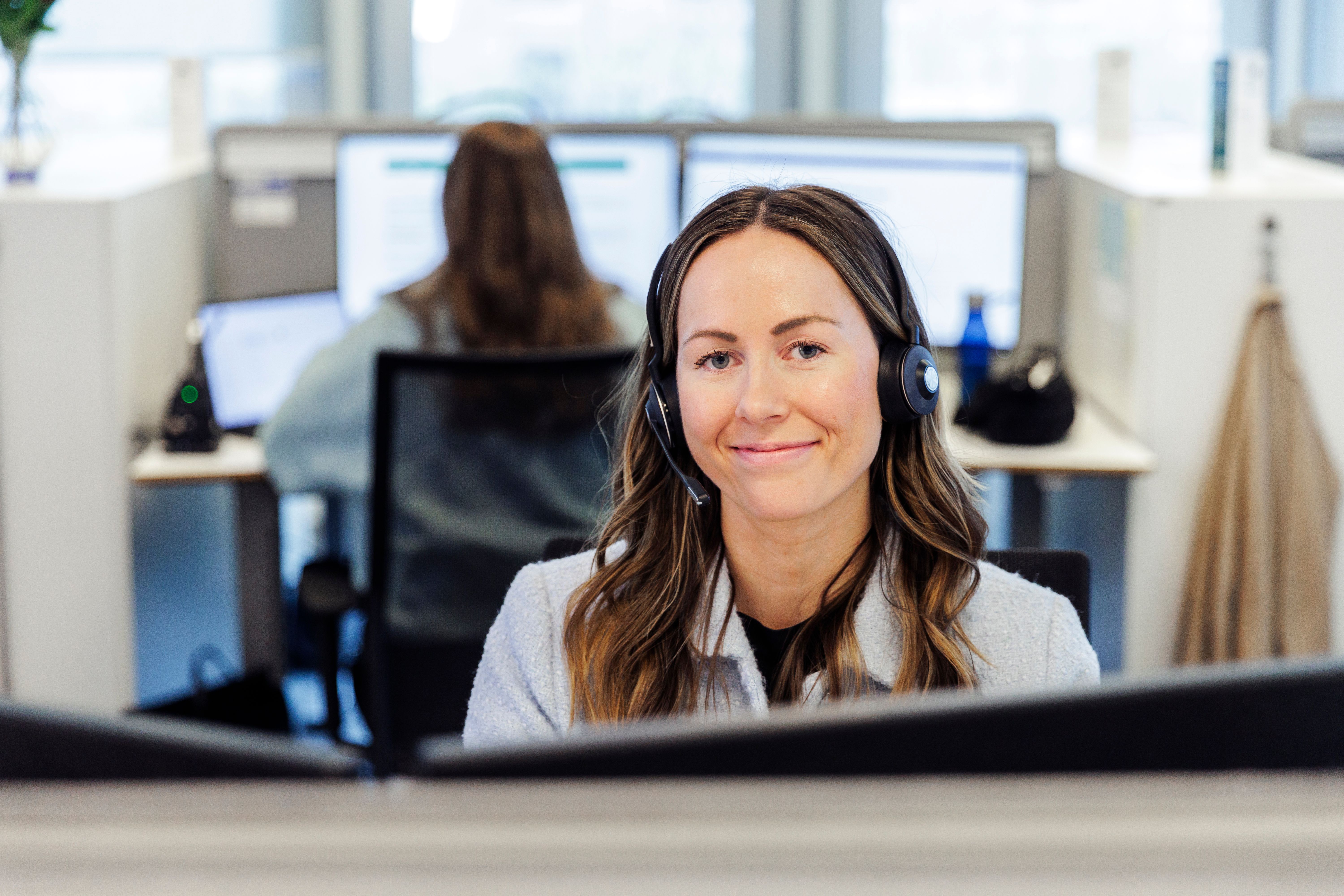 Blid kundebehandler fra OBOS-bankens kundeservice