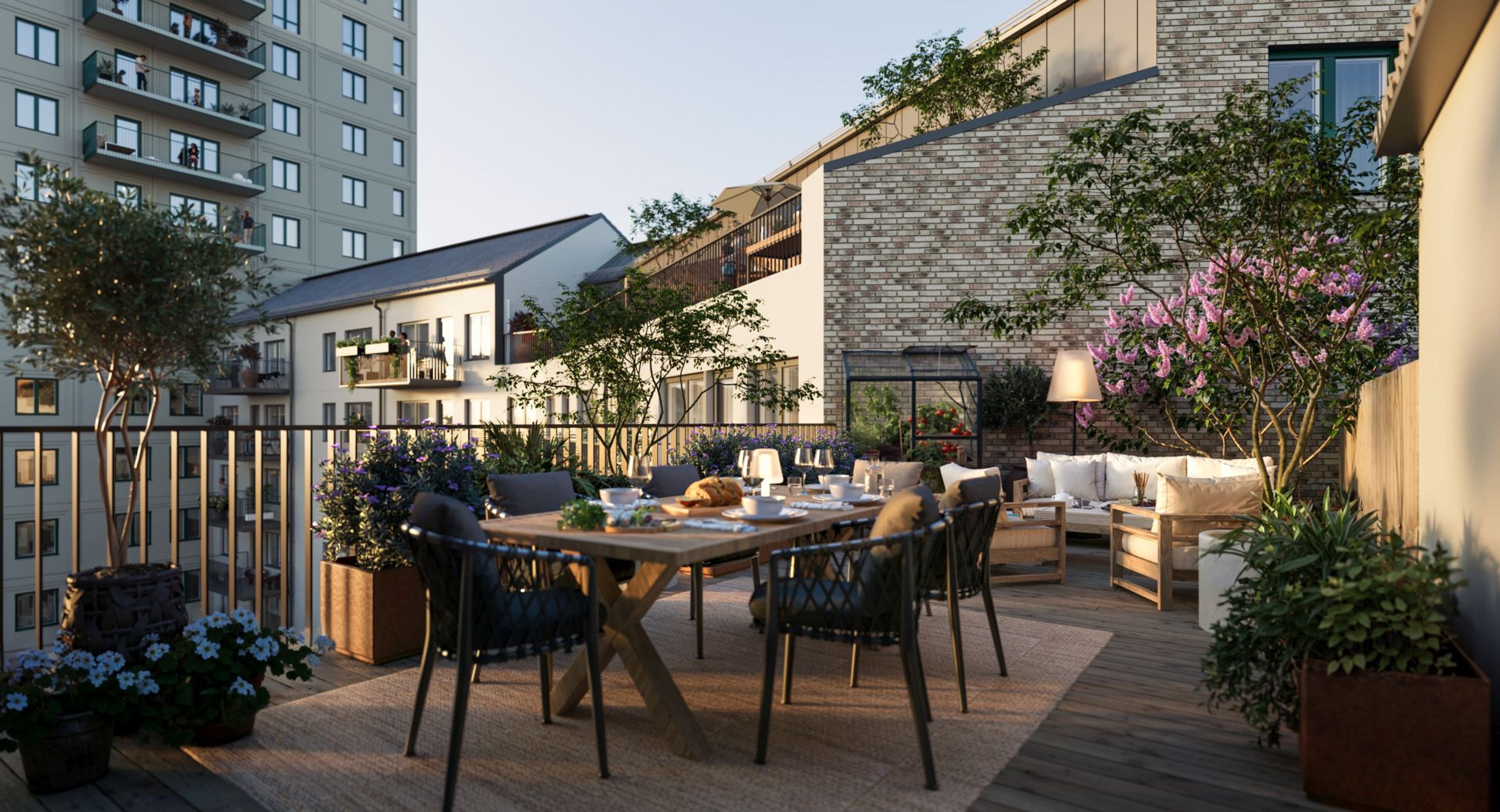 Explora Södra Änggården Göteborg - uteplats terrass