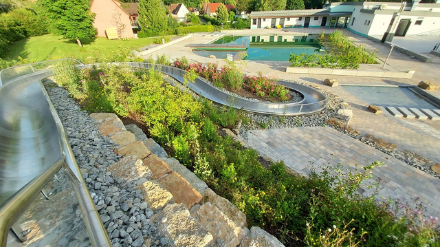 Bild für Projekt Errichtung einer Wasserrutsche mit Künstlerplattform - Münchsteinach